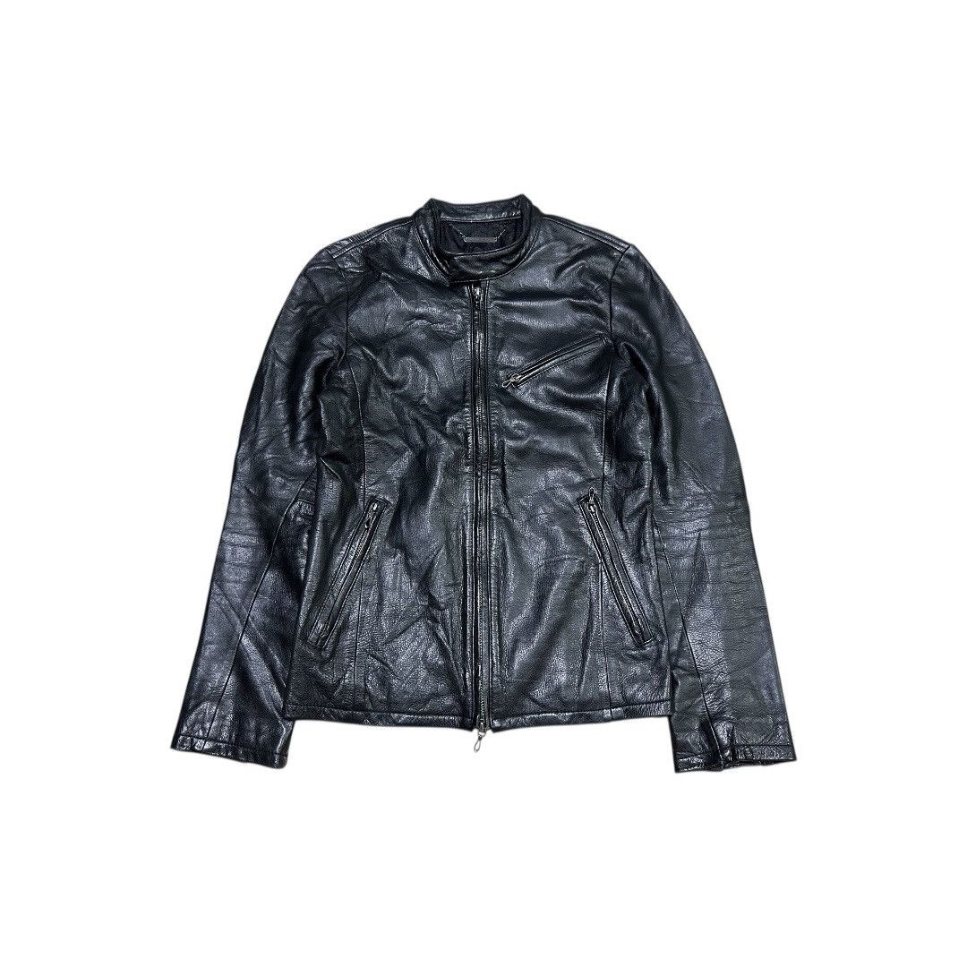 Japanese Brand 🔥Y2K Archived Gostar De Fuga Leather Biker Jacket Goth Size US S / EU 44-46 / 1 - 5 Thumbnail