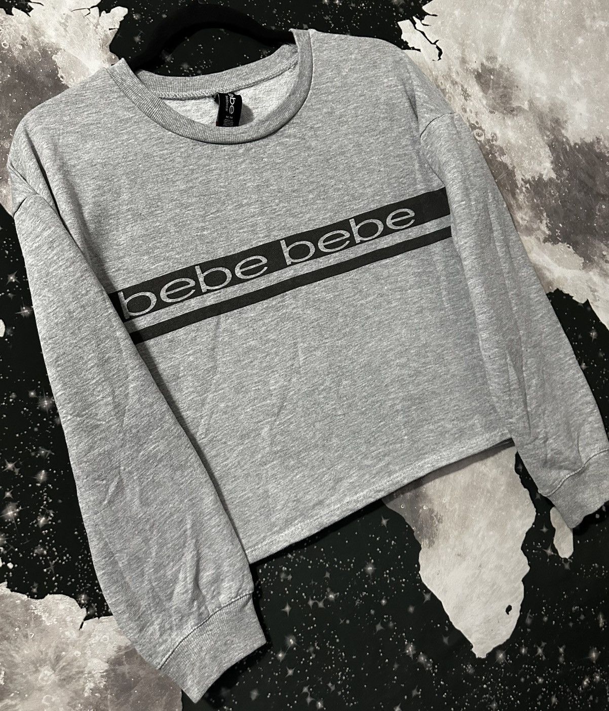 Bebe Bebe Sleepwear Crop Top Sweatshirt Size M / US 6-8 / IT 42-44 - 3 Thumbnail