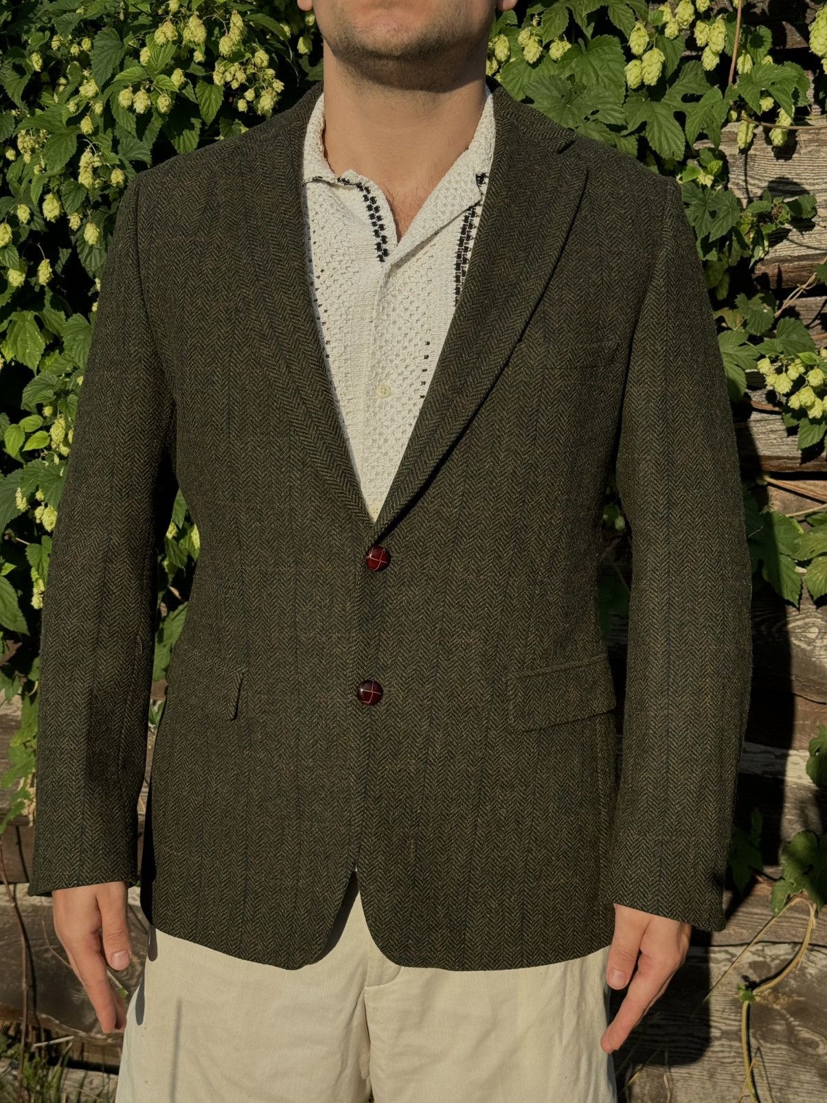 Gant Gant tweed blazer 2 button wool Size 42R - 2 Thumbnail