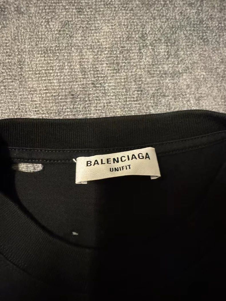 Balenciaga Balenciaga Printed logo destroys black short sleeves Size US XXS / EU 40 - 3 Thumbnail