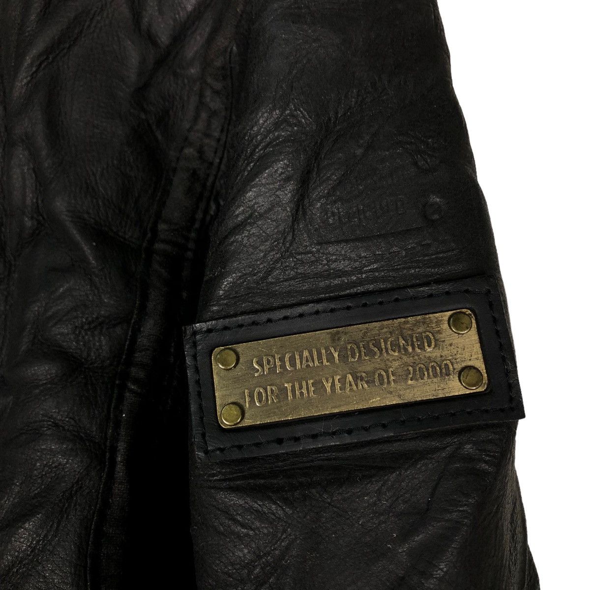 Japanese Brand 🔥Vtg Genuine Leather Jacket Suntory Coffee Boss Shearling Size US L / EU 52-54 / 3 - 14 Thumbnail