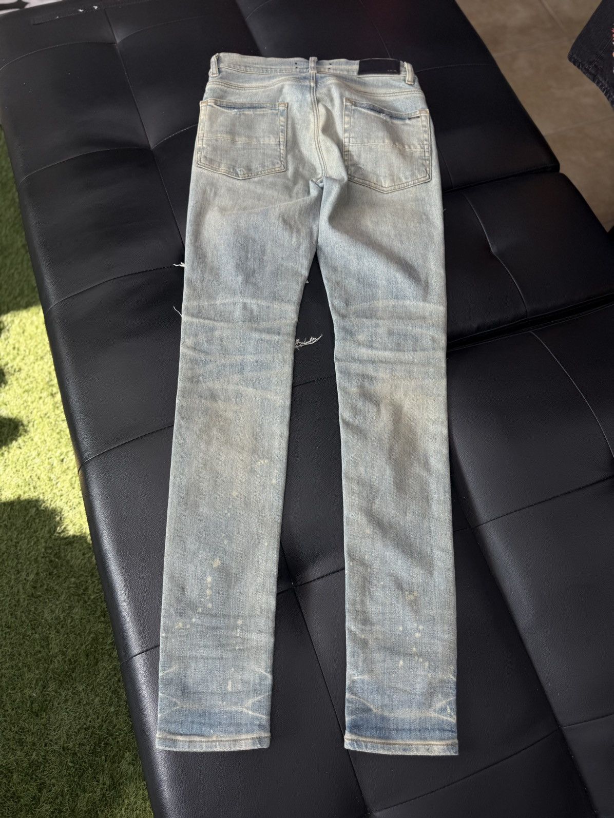 Amiri Amiri Blue Jeans Cheetah Patch Rare Size 30 Flawless 🧼 Size US 30 / EU 46 - 18 Thumbnail