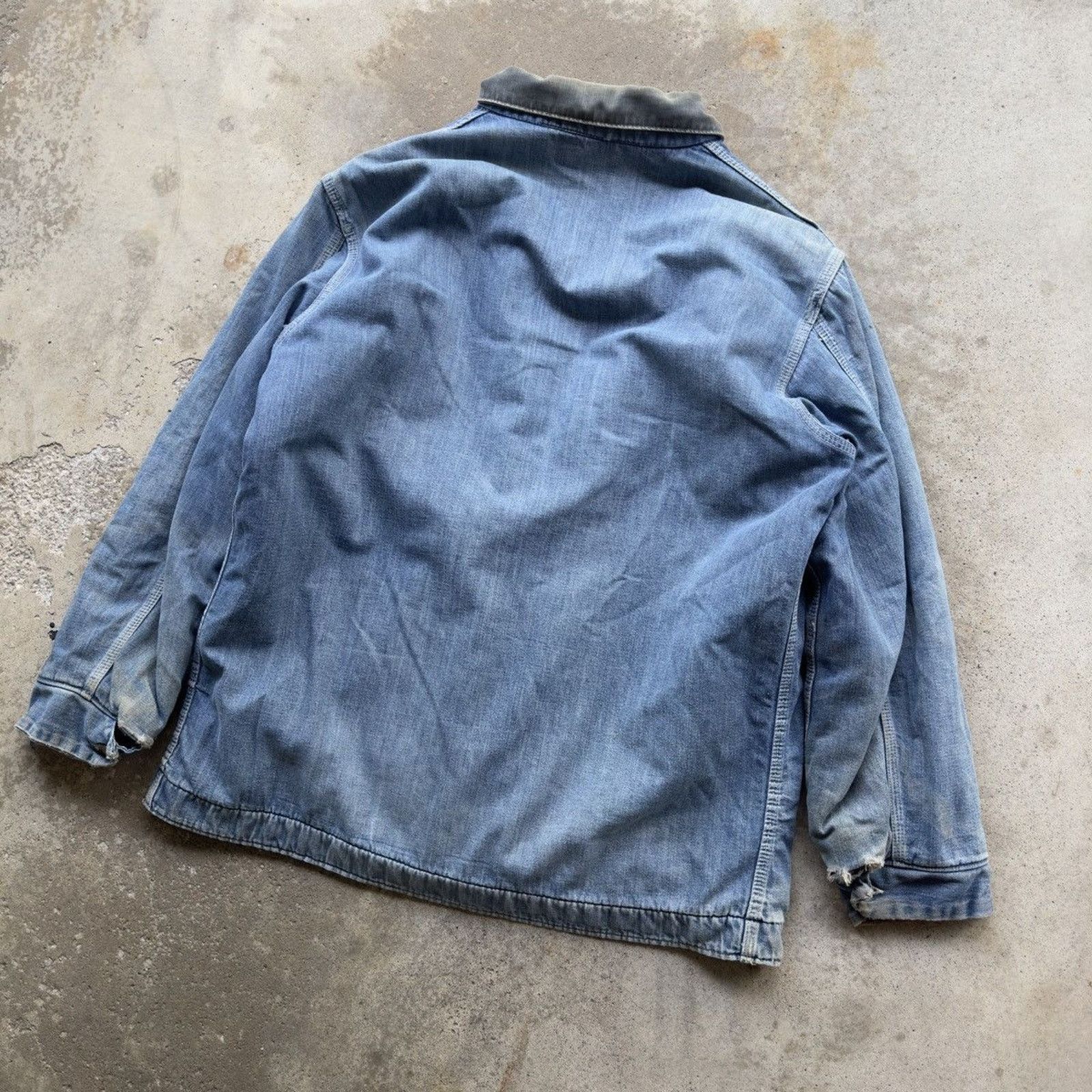 Vintage Thrashed Faded Distressed Sears Chore Coat ERD Grunge RRL Size US XL / EU 56 / 4 - 7 Thumbnail