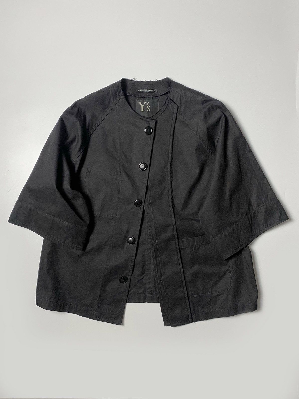 Y's × Yohji Yamamoto Y’s - Half-sleeve Collarless Jacket Size US M / EU 48-50 / 2 - 1 Thumbnail