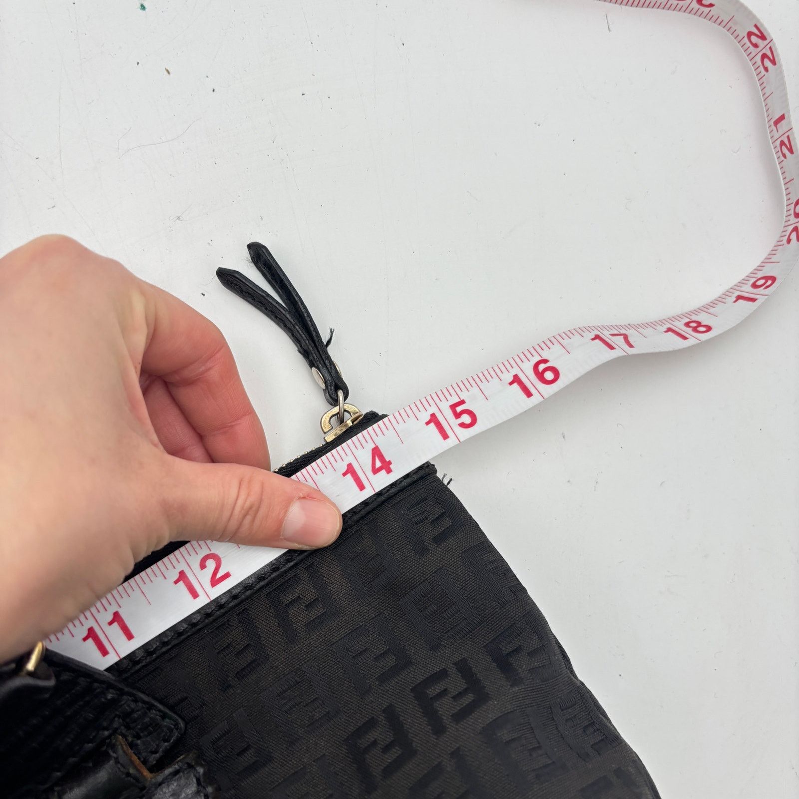 Fendi Vintage Fendi Tote Bag Zucchino Zucca Canvas Leather Women's Size ONE SIZE - 12 Thumbnail