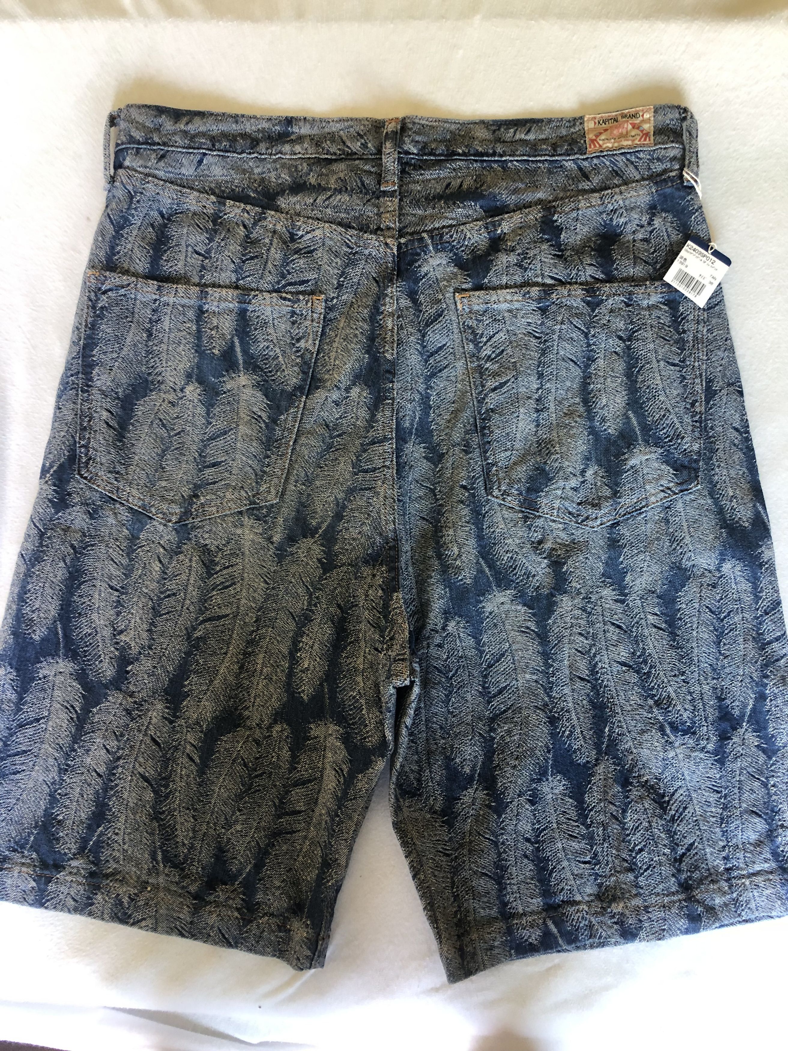 Kapital Kapital Magpie 5P Denim Jacquard Shorts Size US 36 / EU 52 - 7 Thumbnail