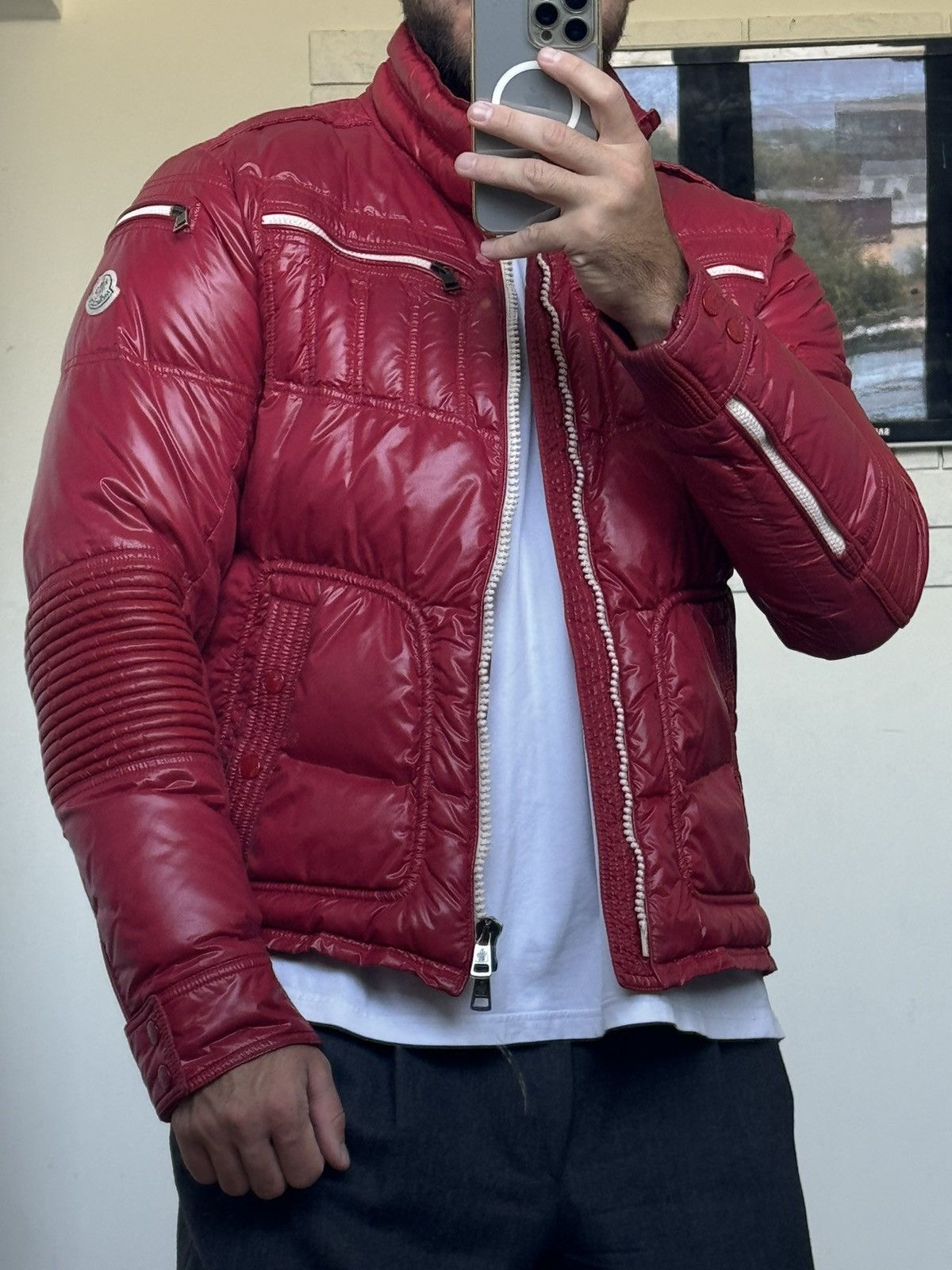 Moncler Moncler Berriat biker puffer jacket Size US L / EU 52-54 / 3 - 3 Thumbnail
