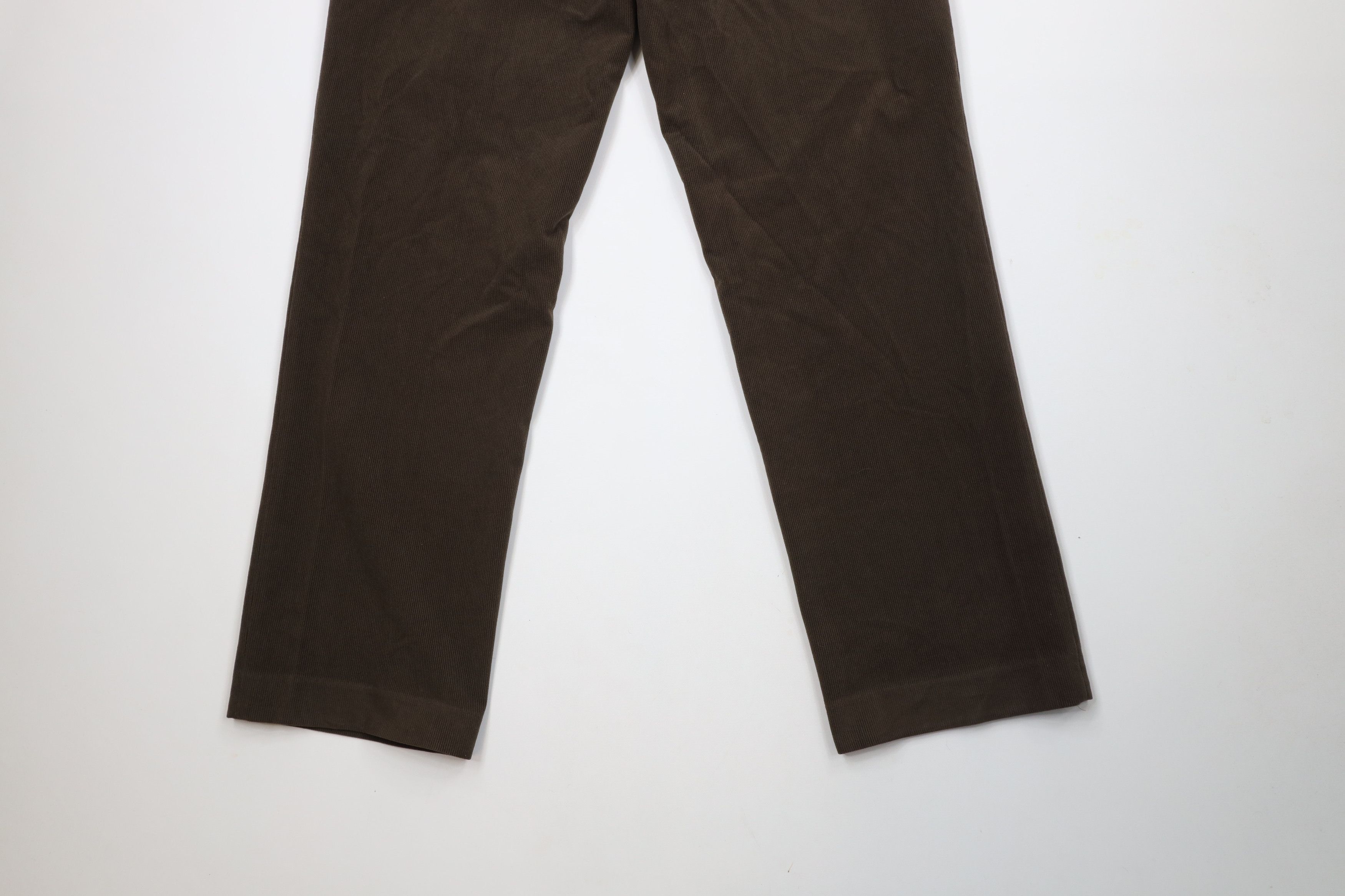 Vintage Vintage 90s Streetwear Wide Leg Corduroy Chino Pants Brown Size US 36 / EU 52 - 10 Thumbnail