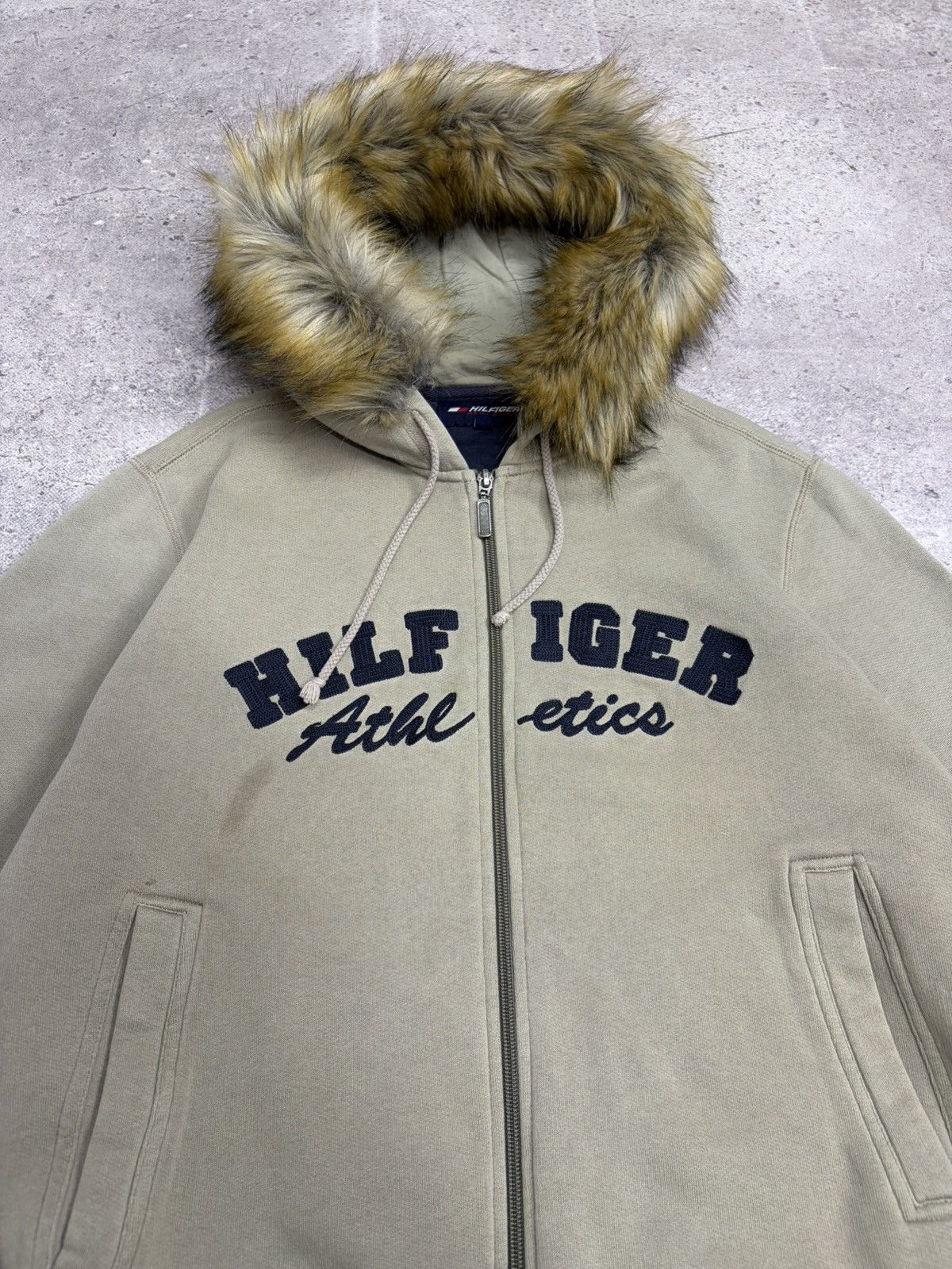 If Six Was Nine Tommy Hilfiger Fur Hood Zip Hoodie Y2K Archive Streetwear Size US M / EU 48-50 / 2 - 11 Thumbnail
