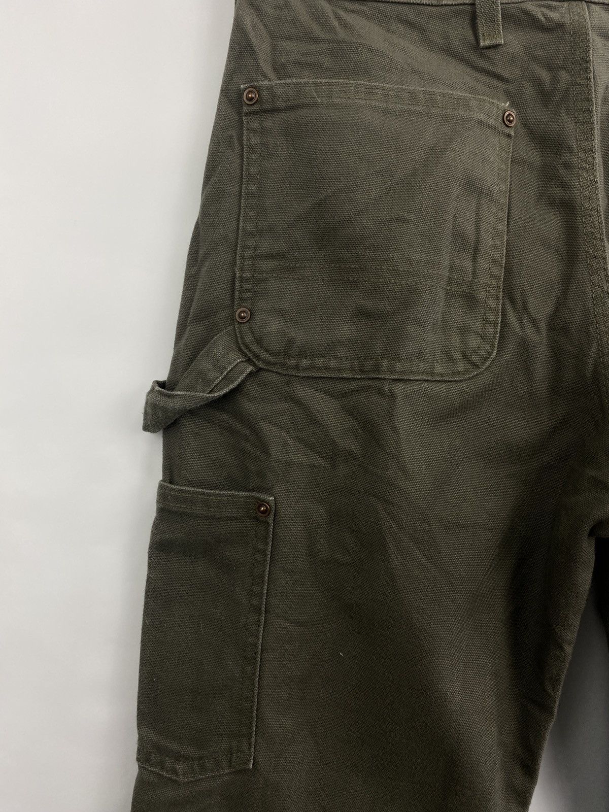 Carhartt 🇺🇸 Vintage 90s Carhartt Double Knees Khaki Work Pants Rare Size US 30 / EU 46 - 6 Thumbnail
