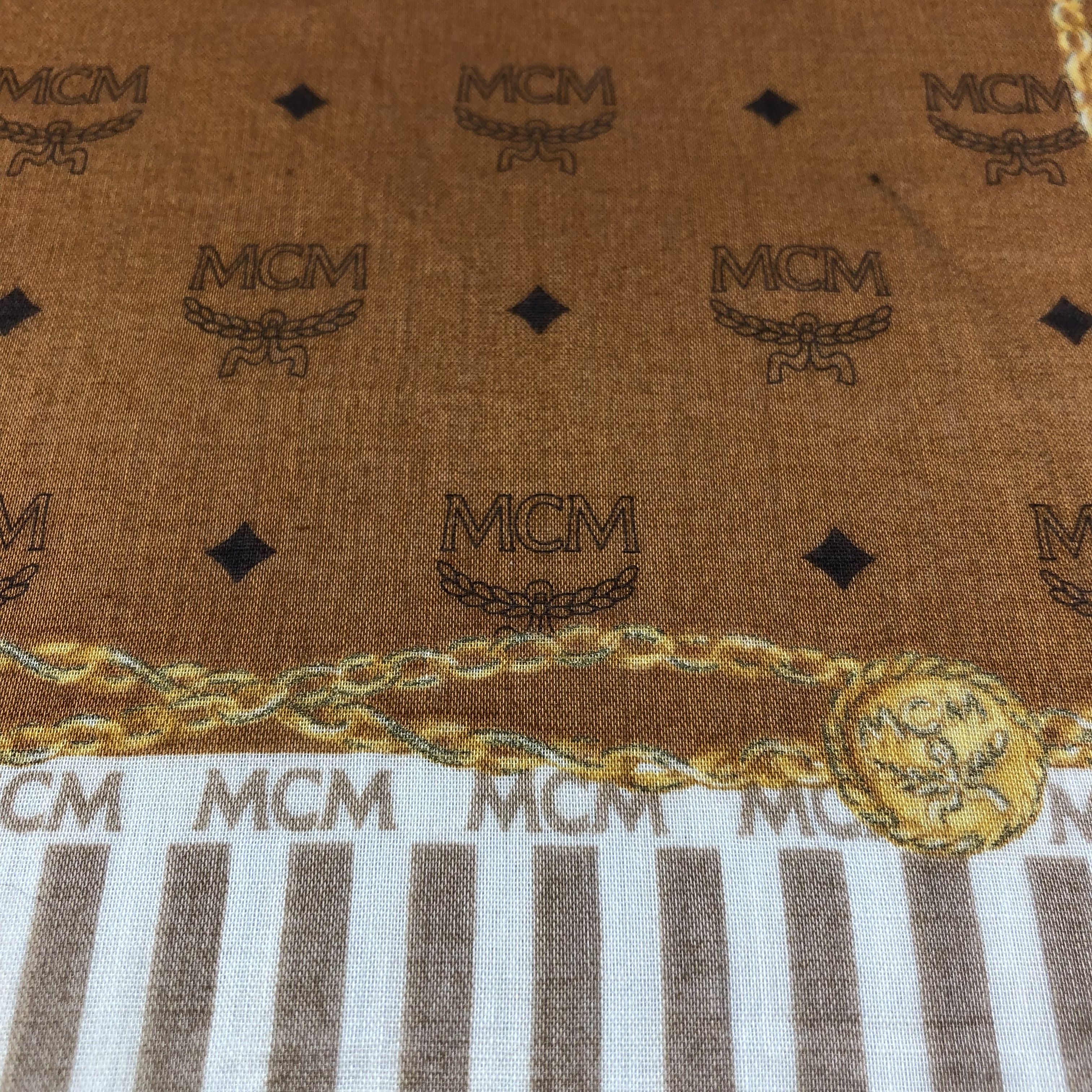 MCM MCM Big Logo Handkerchief Neckerchief Bandana H1886 Size ONE SIZE - 4 Thumbnail