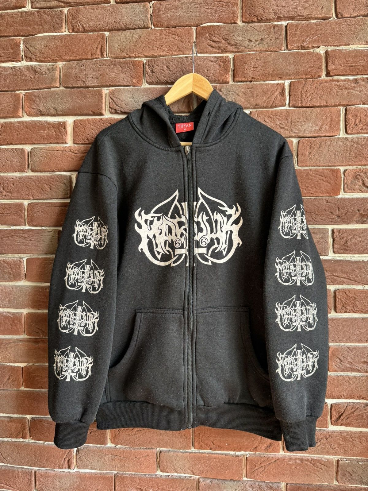 Band Tees VINTAGE MARDUK Panzer Division Black Metal Band hoodie m Size US M / EU 48-50 / 2 - 2 Thumbnail