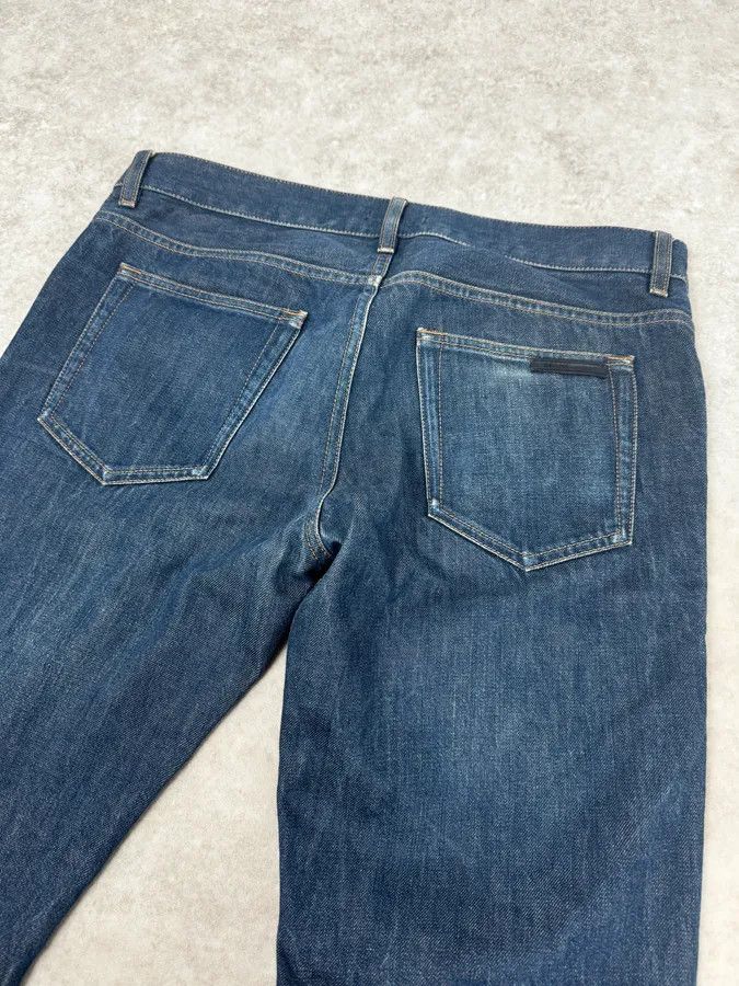 Prada 2000s Prada Tapered Fit Navy Brut Regular Denim Jeans Size US 32 / EU 48 - 7 Thumbnail
