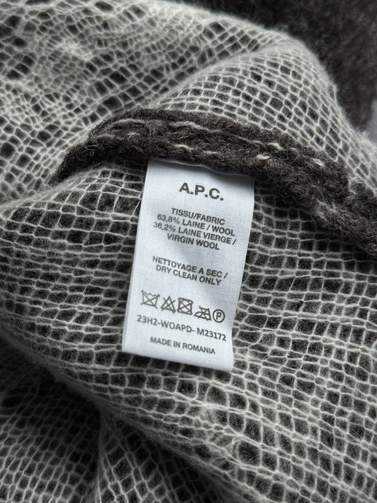 A.P.C. × JW Anderson APC JW Anderson Brown Wool Reversible Knit Crewneck Sweater Size US L / EU 52-54 / 3 - 5 Thumbnail