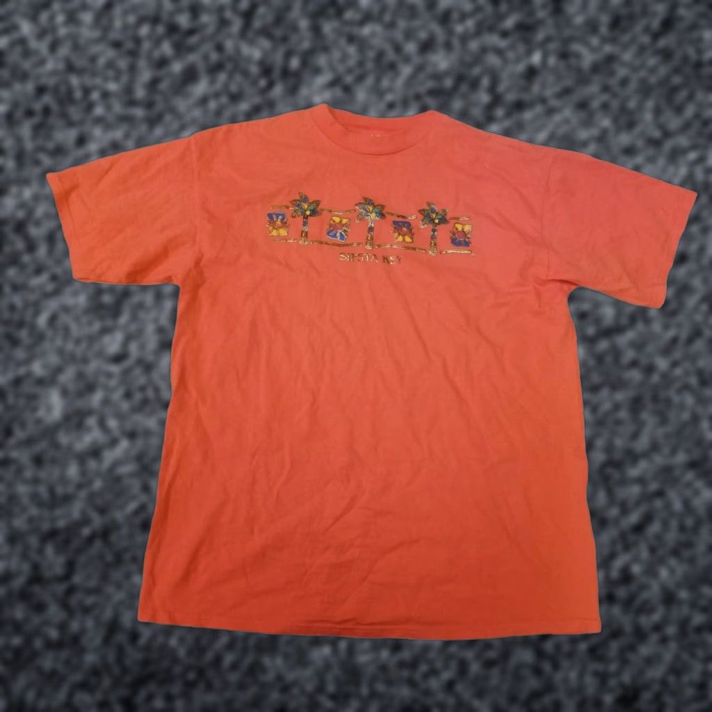 Vintage VINTAGE PSI T-Shirt Men L Orange 90s Beach Travel Short Sleeve Crew Neck Graphic Print Size US L / EU 52-54 / 3 - 1 Thumbnail