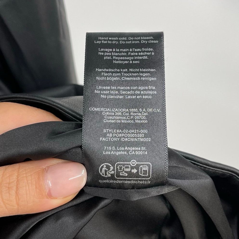 Anine Bing Anine Bing | NWT Joey Dress Black Faux Leather Wrap Dress M Size M / US 6-8 / IT 42-44 - 13 Thumbnail