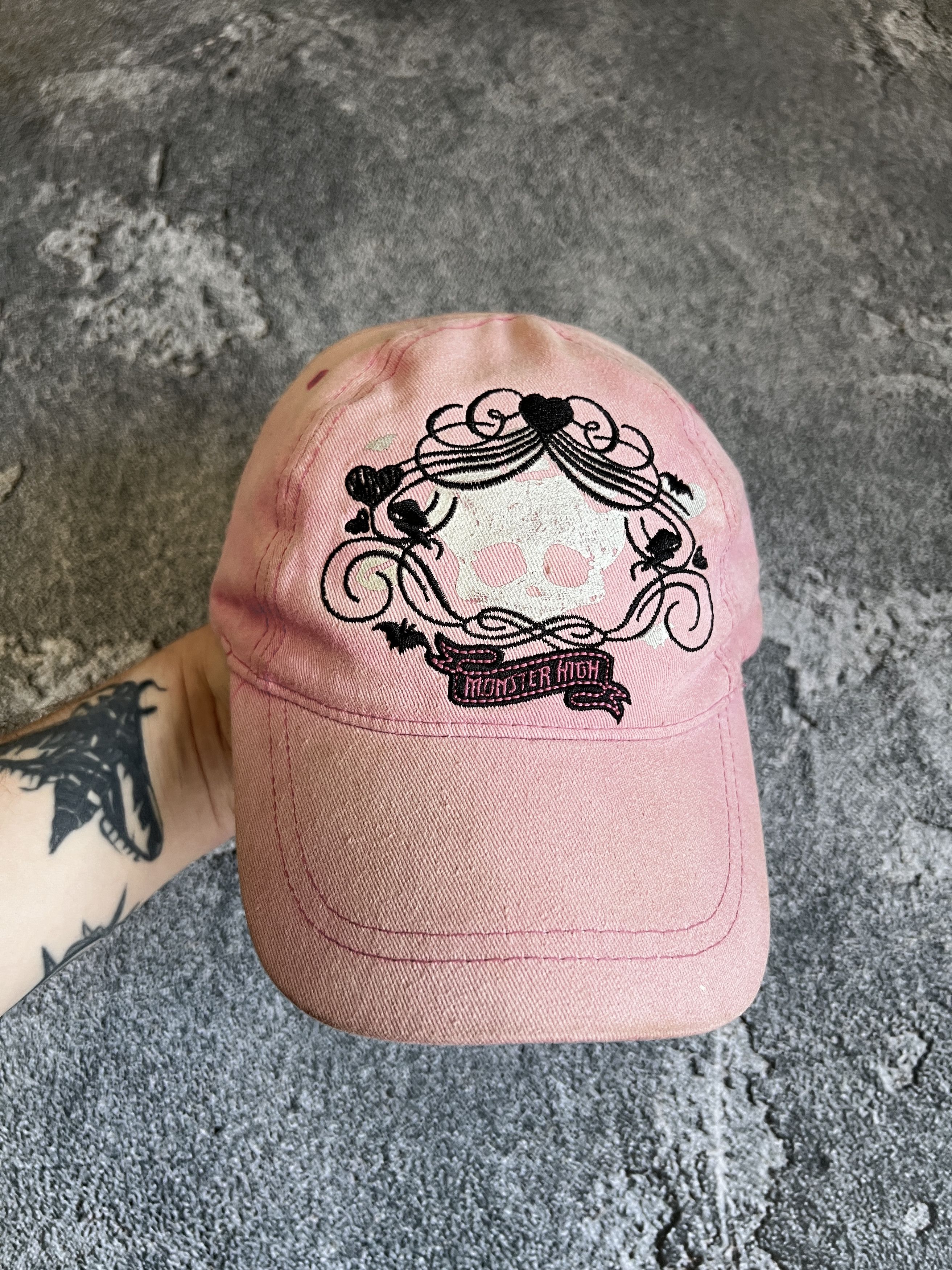 Tribal Streetwear Y2K pink cap hat preppy tribal Size ONE SIZE - 6 Thumbnail