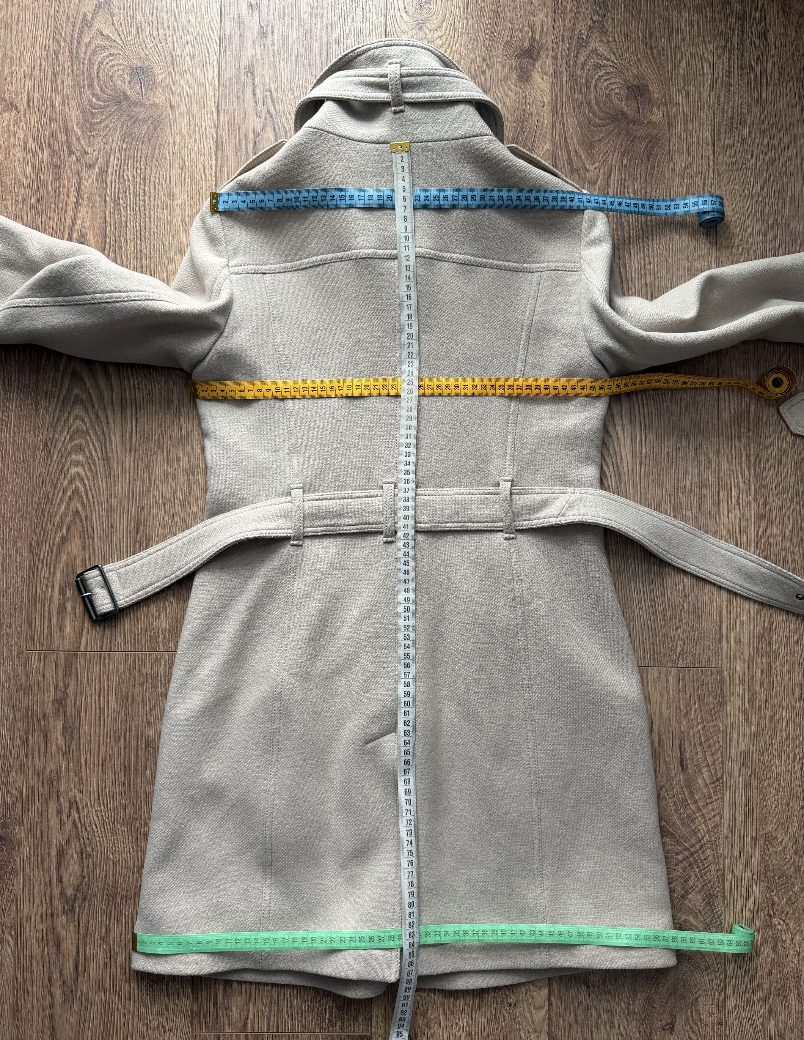Burberry BURBERRY BRIT Wool Kensington Trench Coat Belt Luxury Brand Size L / US 10 / IT 46 - 23 Thumbnail