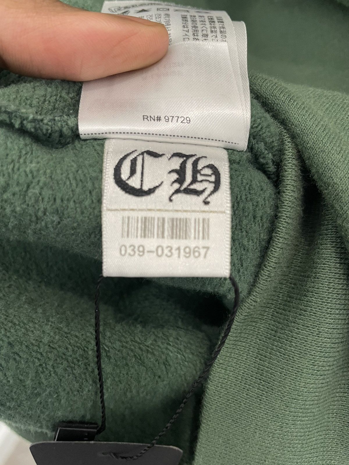 Chrome Hearts Chrome Hearts T-Bar logo Hoodie Dark Green Size US XL / EU 56 / 4 - 12 Thumbnail