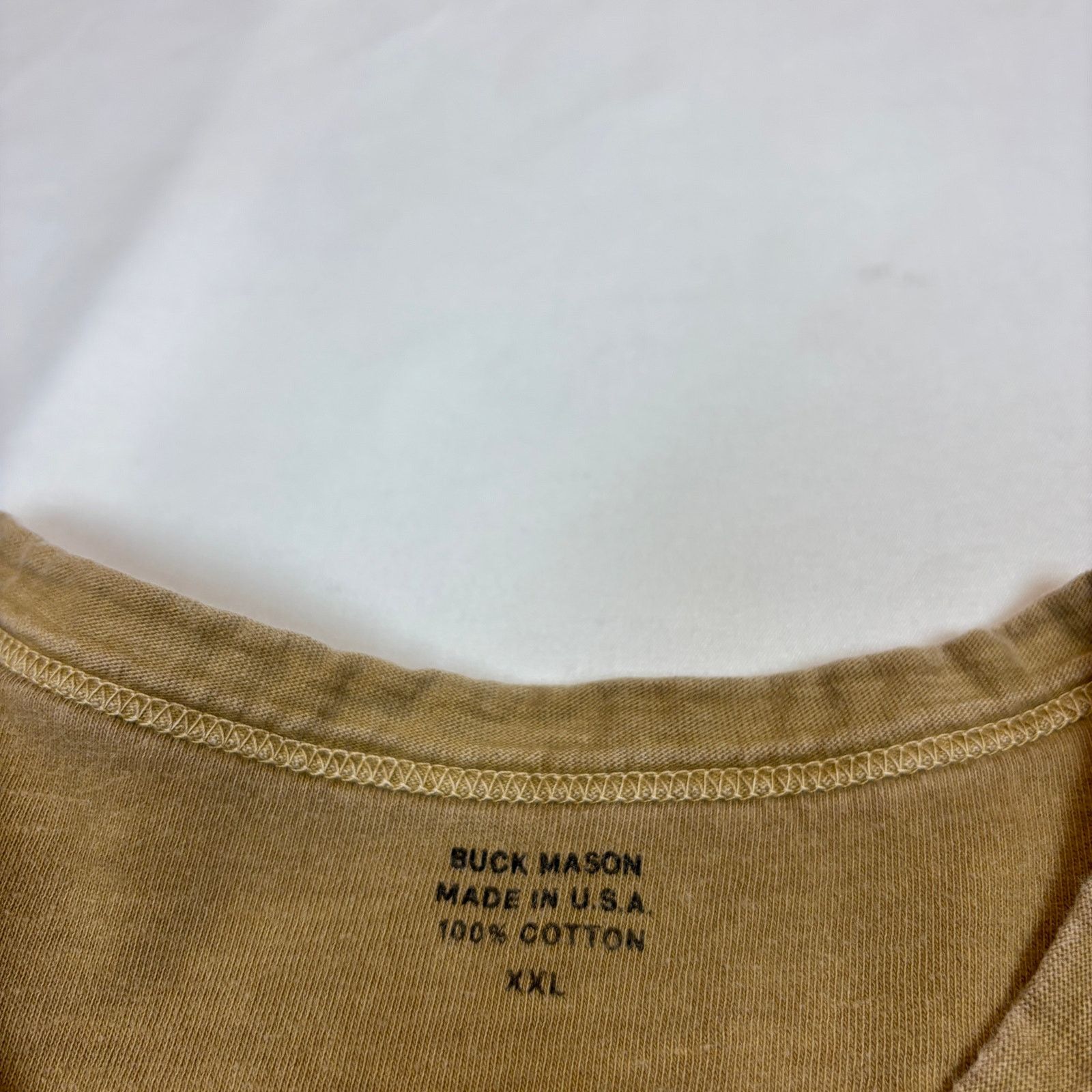 Buck Mason Buck Mason Curved Hem Slub Cotton Ringer T Shirt XXL Size US XXL / EU 58 / 5 - 6 Thumbnail