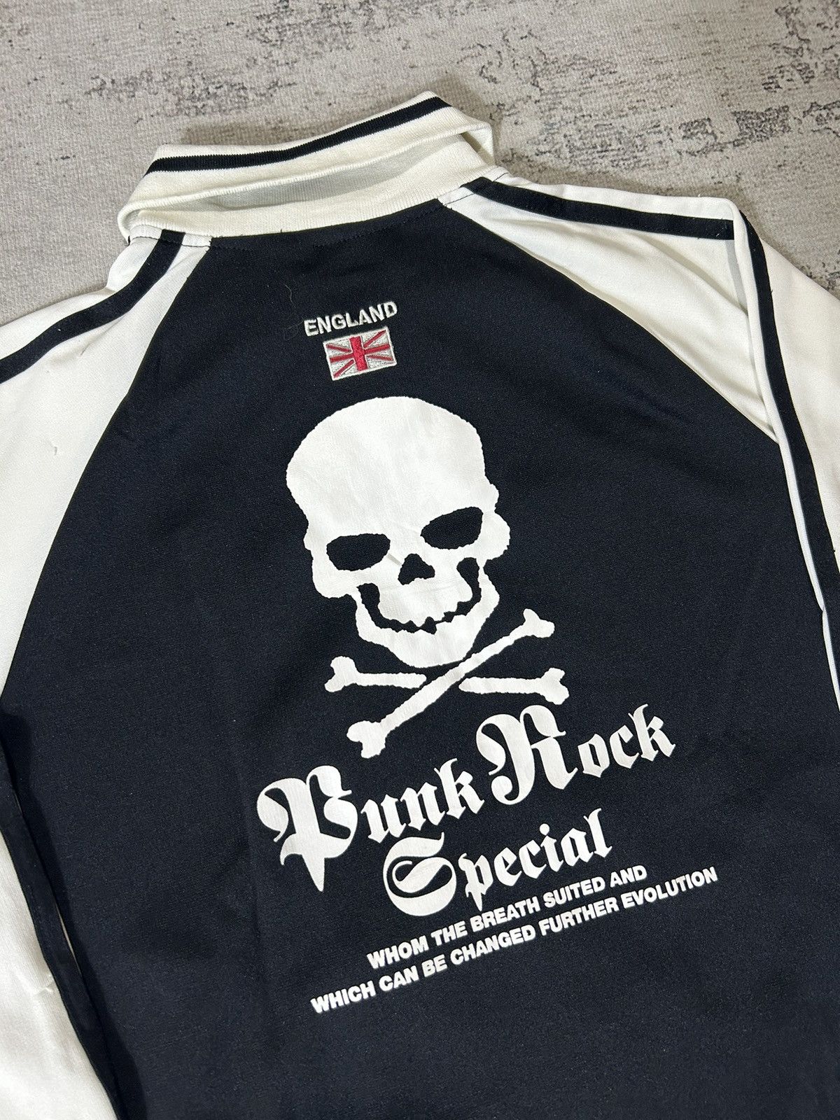 Hysteric Glamour Dangerous Warning Skull Track Jacket Punk Rock Style Size US L / EU 52-54 / 3 - 4 Thumbnail