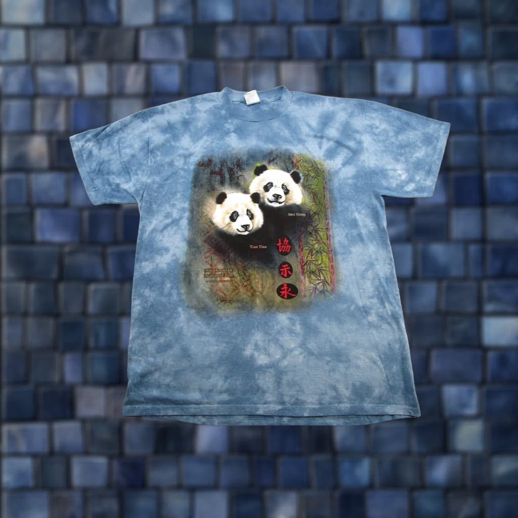 Delta VTG Y2K Giant Panda Bear T Shirt SZ L Zoo Washington DC Zoo Mei Xiang Tian Tian N/A Size US L / EU 52-54 / 3 - 1 Thumbnail