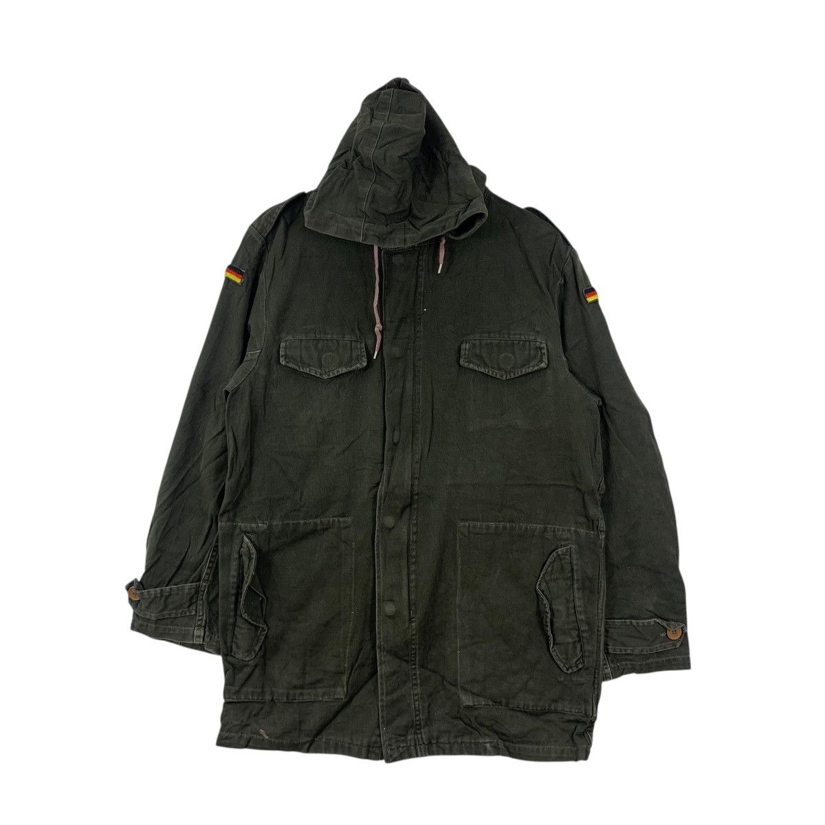 Vintage Vintage SCHWARZ GUMU GERMANY Military M-65 Field Jacket Size US L / EU 52-54 / 3 - 4 Thumbnail