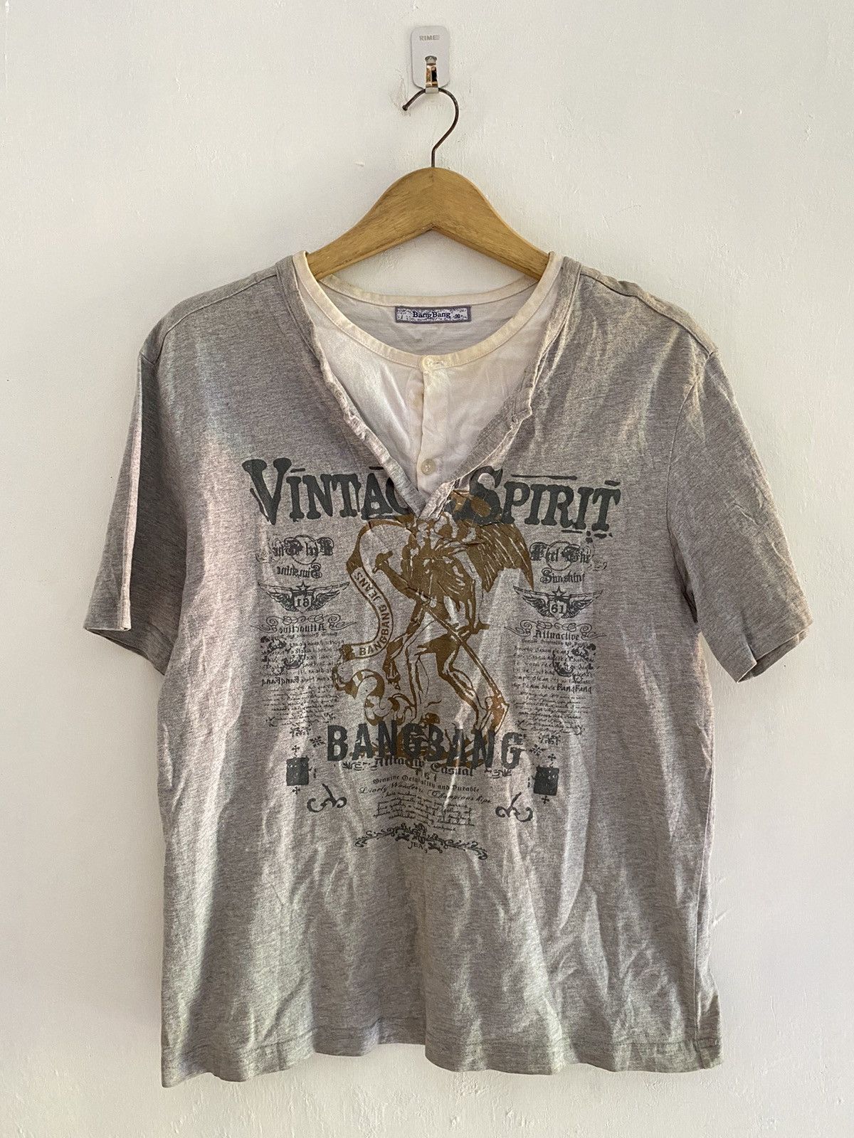 If Six Was Nine × Japanese Brand × Le Grande Bleu (L.G.B.) Vintage bangbang poem double layers tshirts Size US M / EU 48-50 / 2 - 1 Thumbnail
