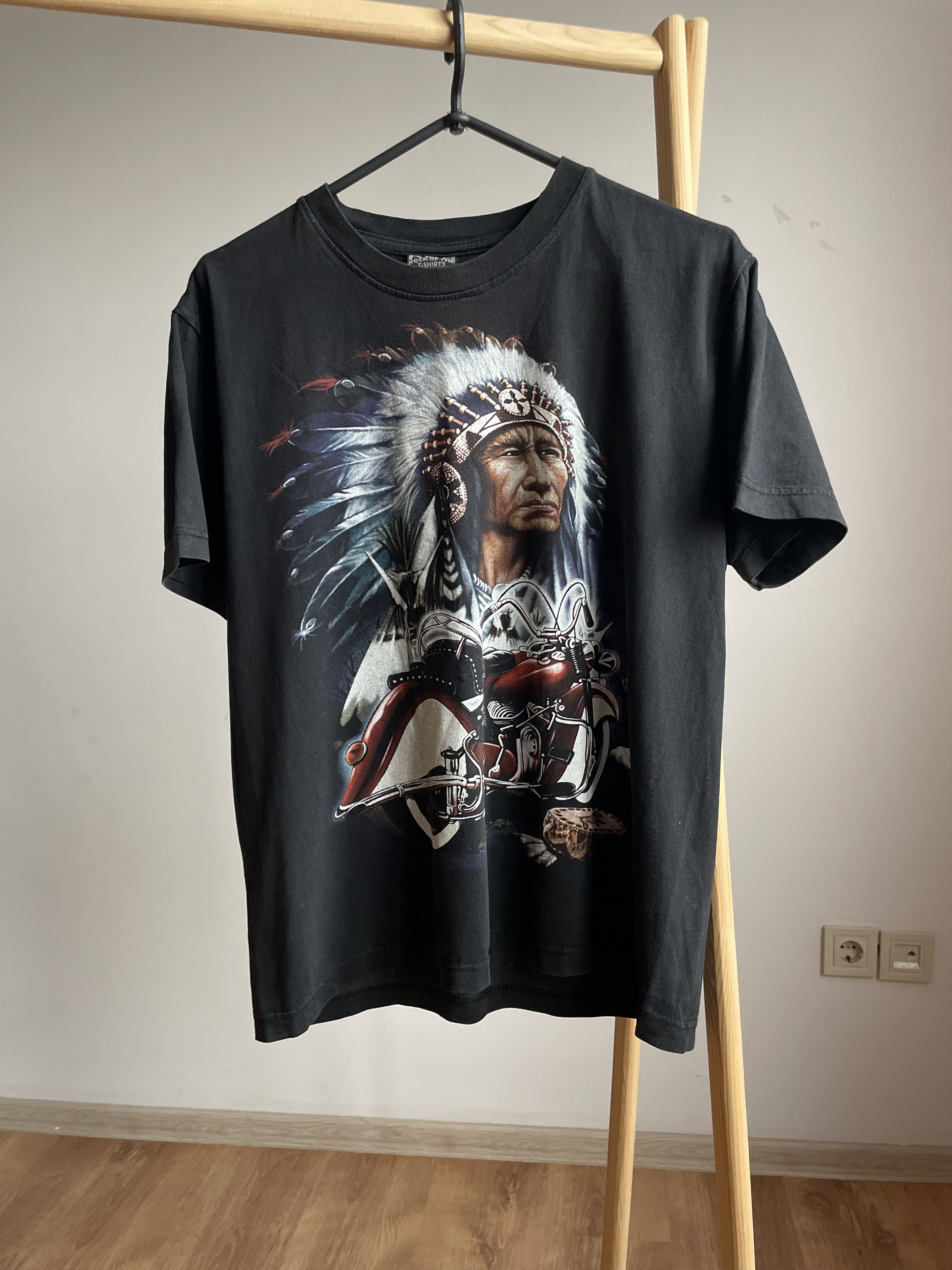 Native × Vintage Indian Motorcycles Vintage 90's T-Shirt Size M Size US M / EU 48-50 / 2 - 1 Thumbnail