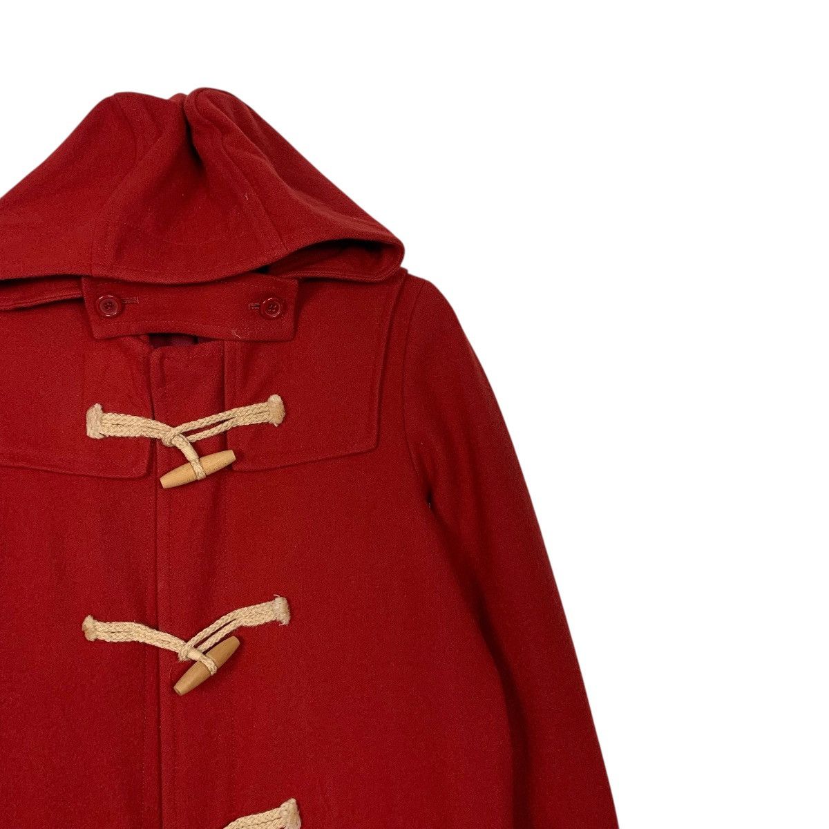 Japanese Brand Ined Red Duffle Coat Size M / US 6-8 / IT 42-44 - 5 Thumbnail