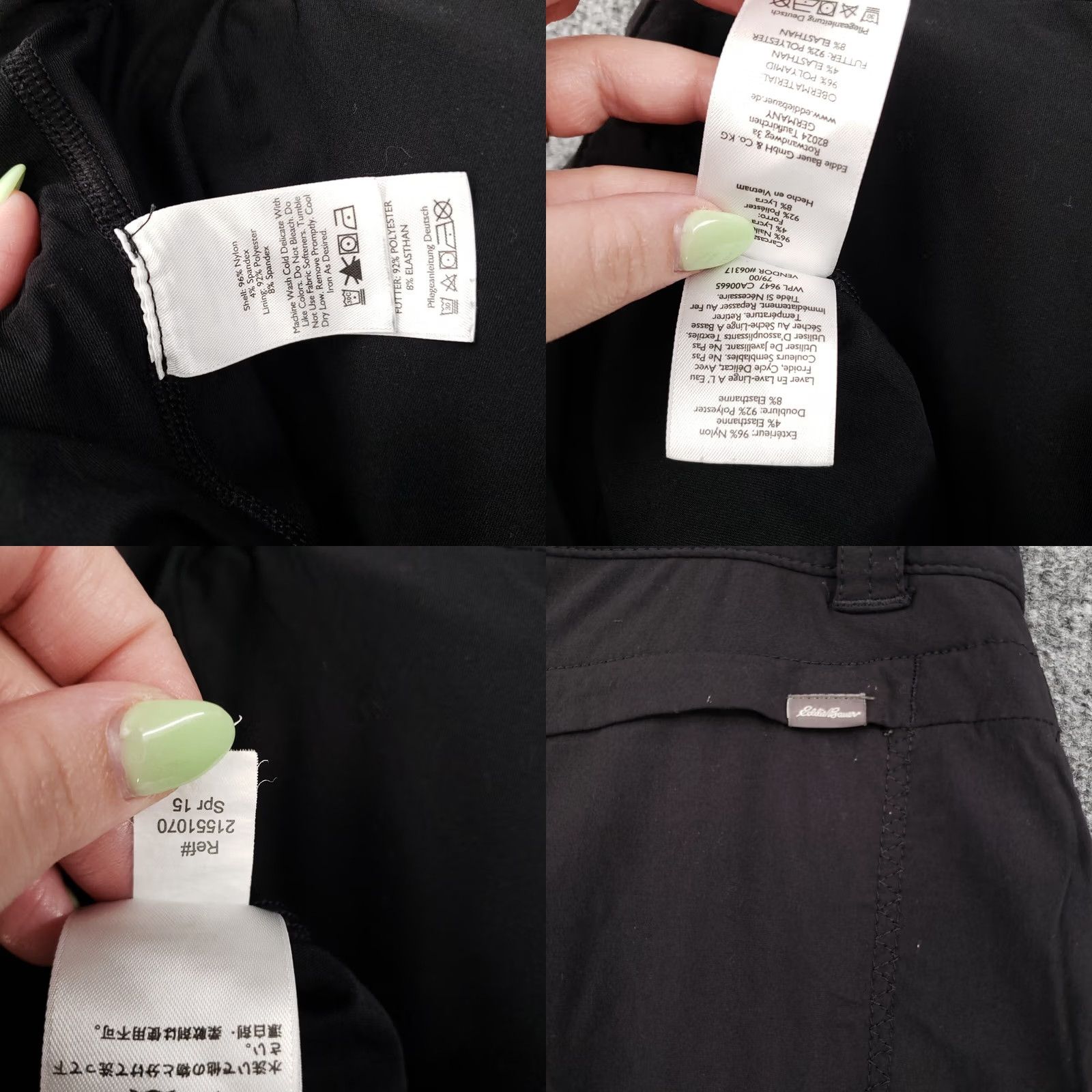 Eddie Bauer Eddie Bauer Skort Womens 8 Black Horizon Mini Nylon Stretch Hiking Outdoor Size 30" / US 8 / IT 44 - 9 Thumbnail