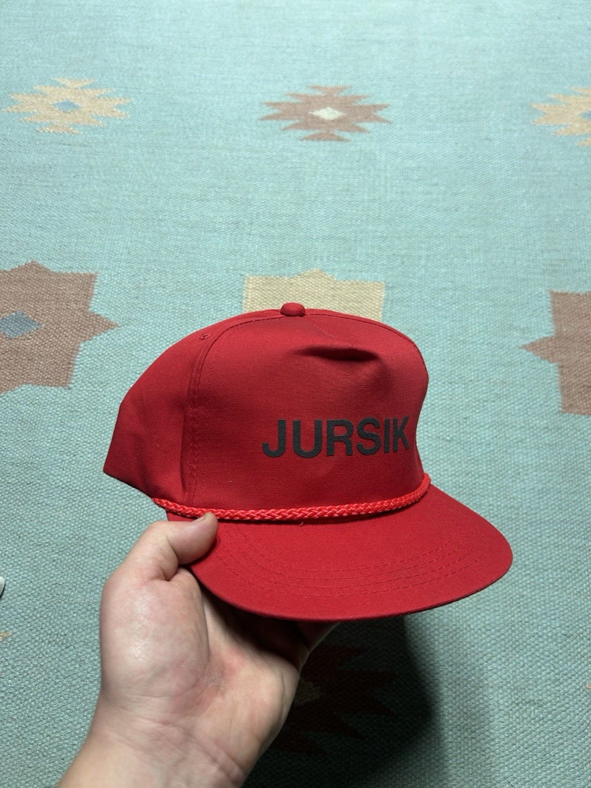 Vintage Vintage SnapBack hat cap Jursik truck equipment Michigan red Size ONE SIZE - 1 Thumbnail