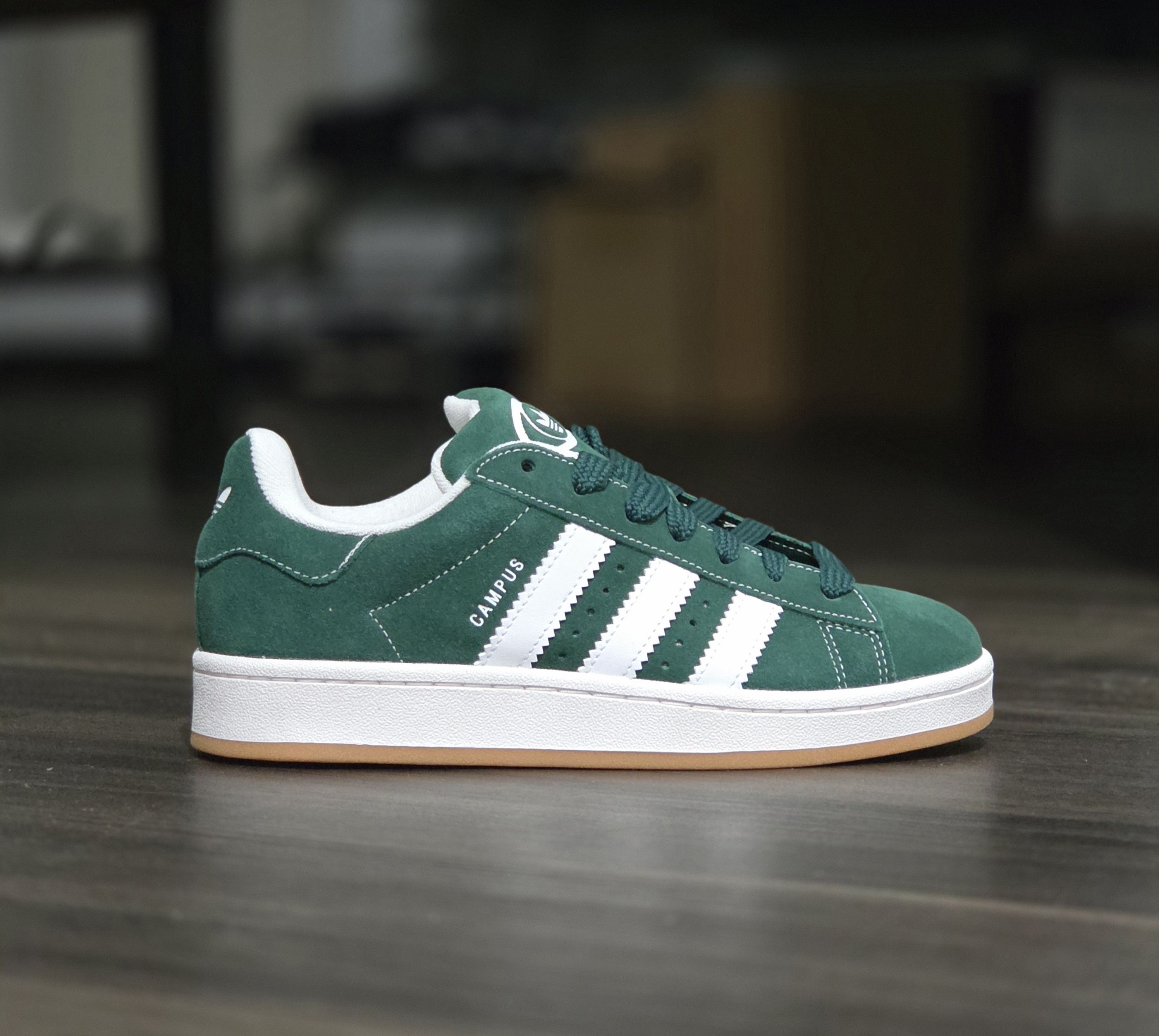 Adidas Adidas Campus 00s J IH7492 Dark Green White ,5.5 men 6.5 wmn Size US 5.5 / EU 38 - 2 Thumbnail