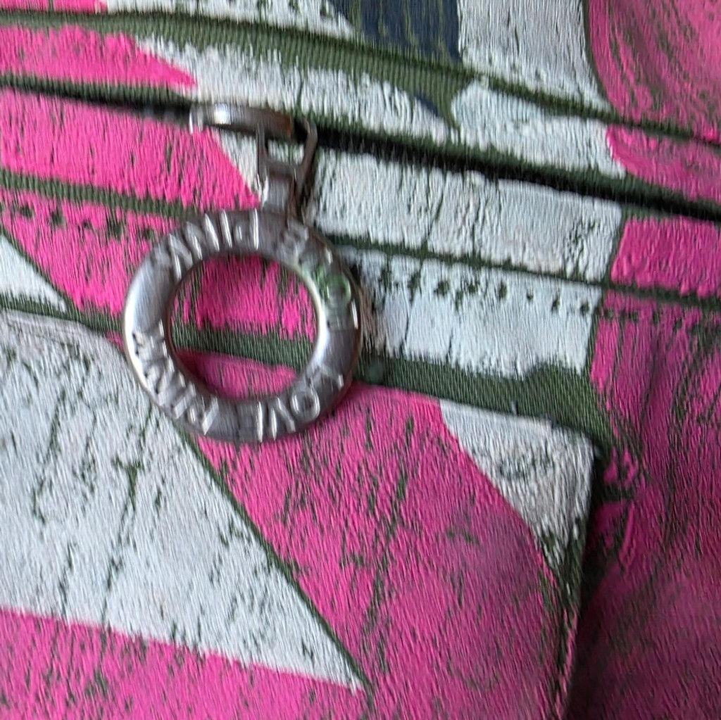 Victoria's Secret ☆RARE☆ PINK Olive Green and Pink Graphic Weekend Duffel Size ONE SIZE - 4 Thumbnail