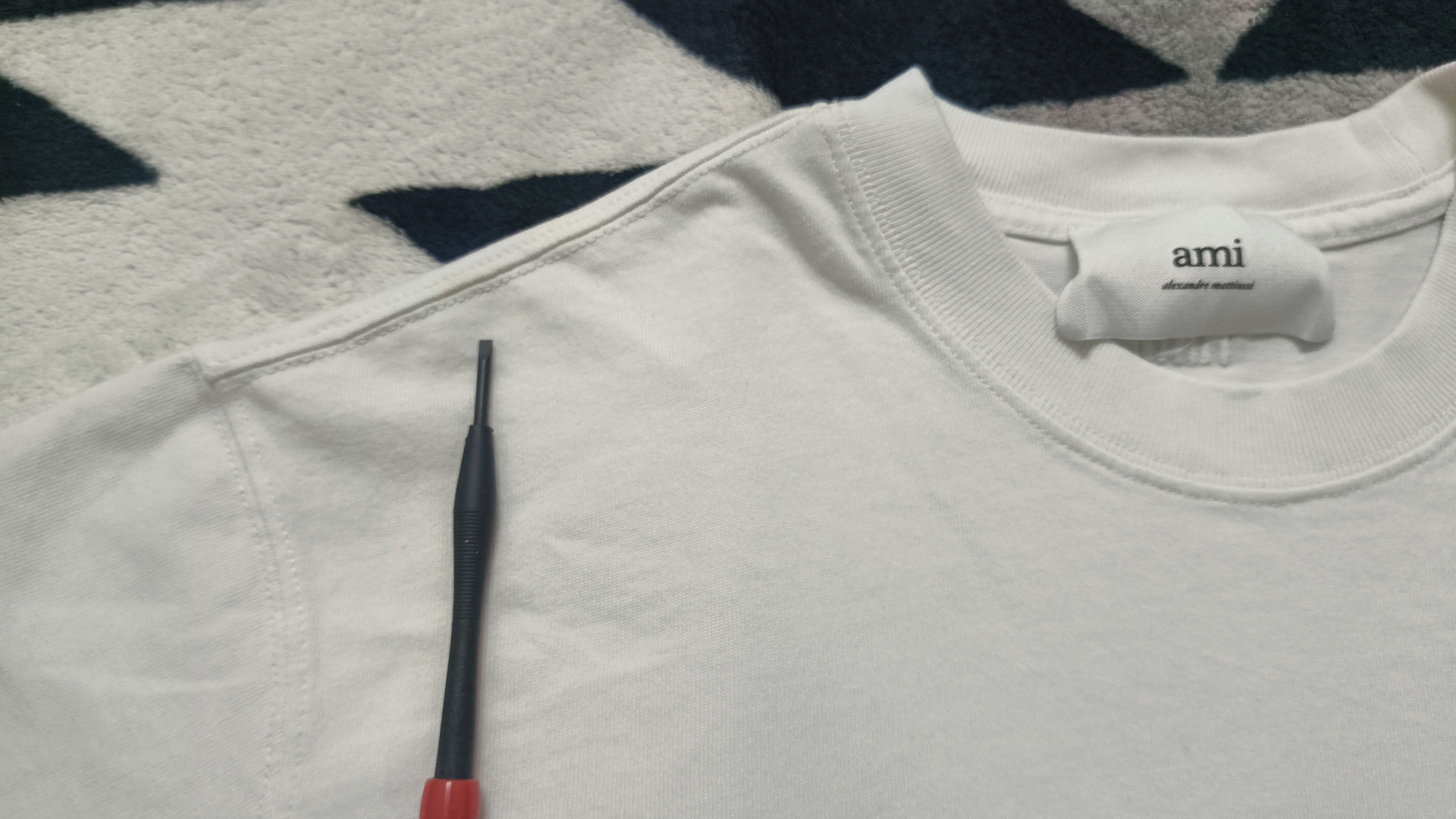 AMI 🔥🔥 Ami De Coeur Boxy White Tee Size US XS / EU 42 / 0 - 8 Thumbnail
