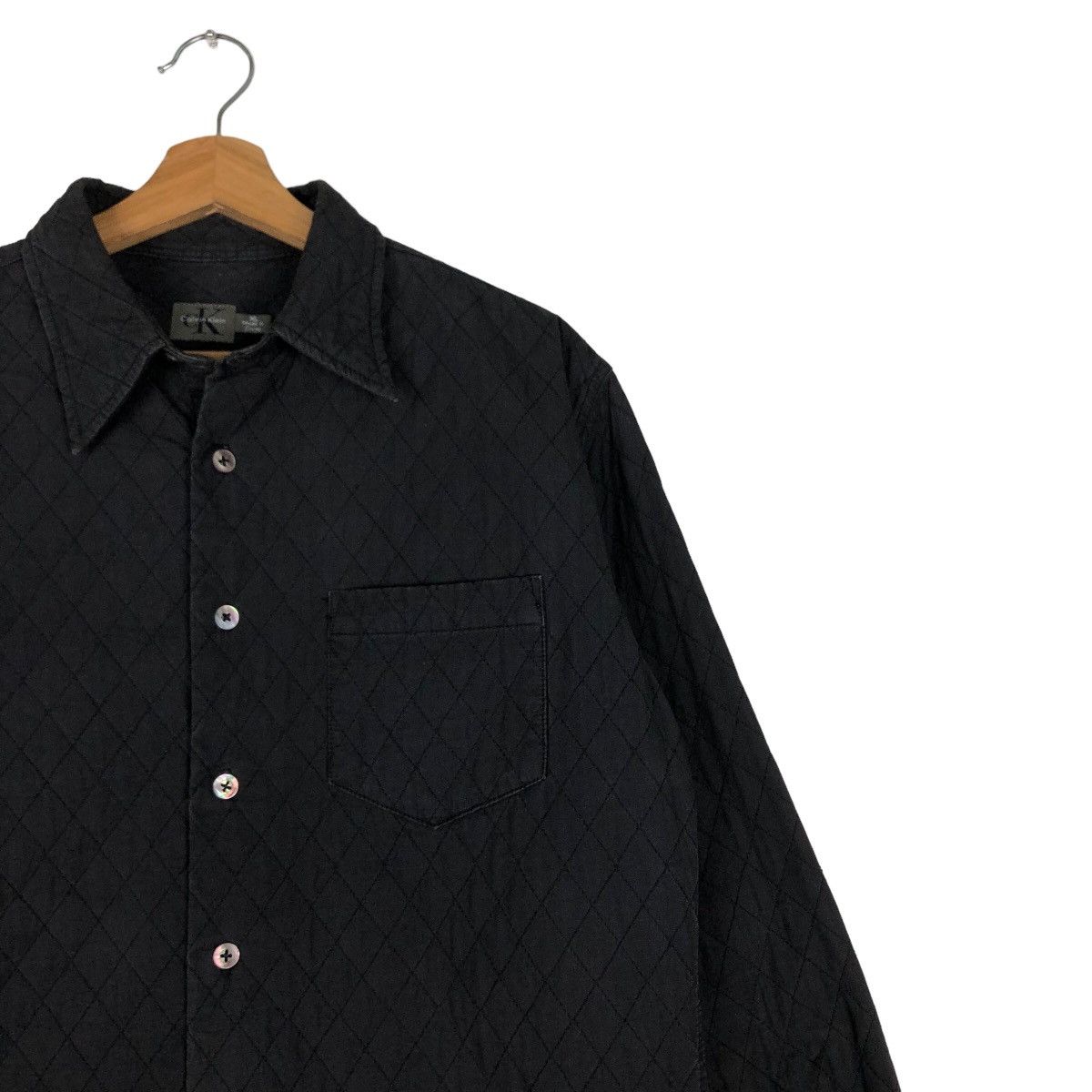 Calvin Klein 🔥Vtg Chore Jacket Calvin Klein Quilted Design Issey Miyake Size US XL / EU 56 / 4 - 6 Thumbnail