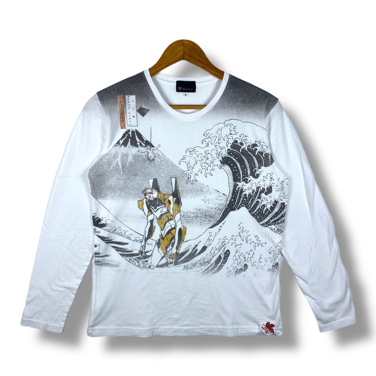 Anime × Japanese Brand × Takeo Kikuchi EVANGELION x TAKEO KIKUCHI Japan Traditional Style Anime Tee Size US M / EU 48-50 / 2 - 1 Thumbnail