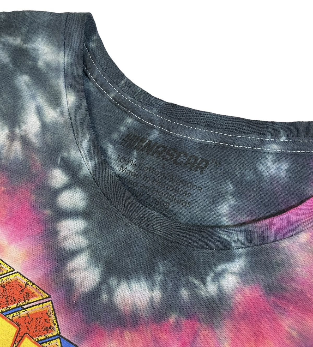 NASCAR Custom Hand Tie-dyed NASCAR Talladega 500 Graphic Tee - Sz L Size US L / EU 52-54 / 3 - 3 Thumbnail