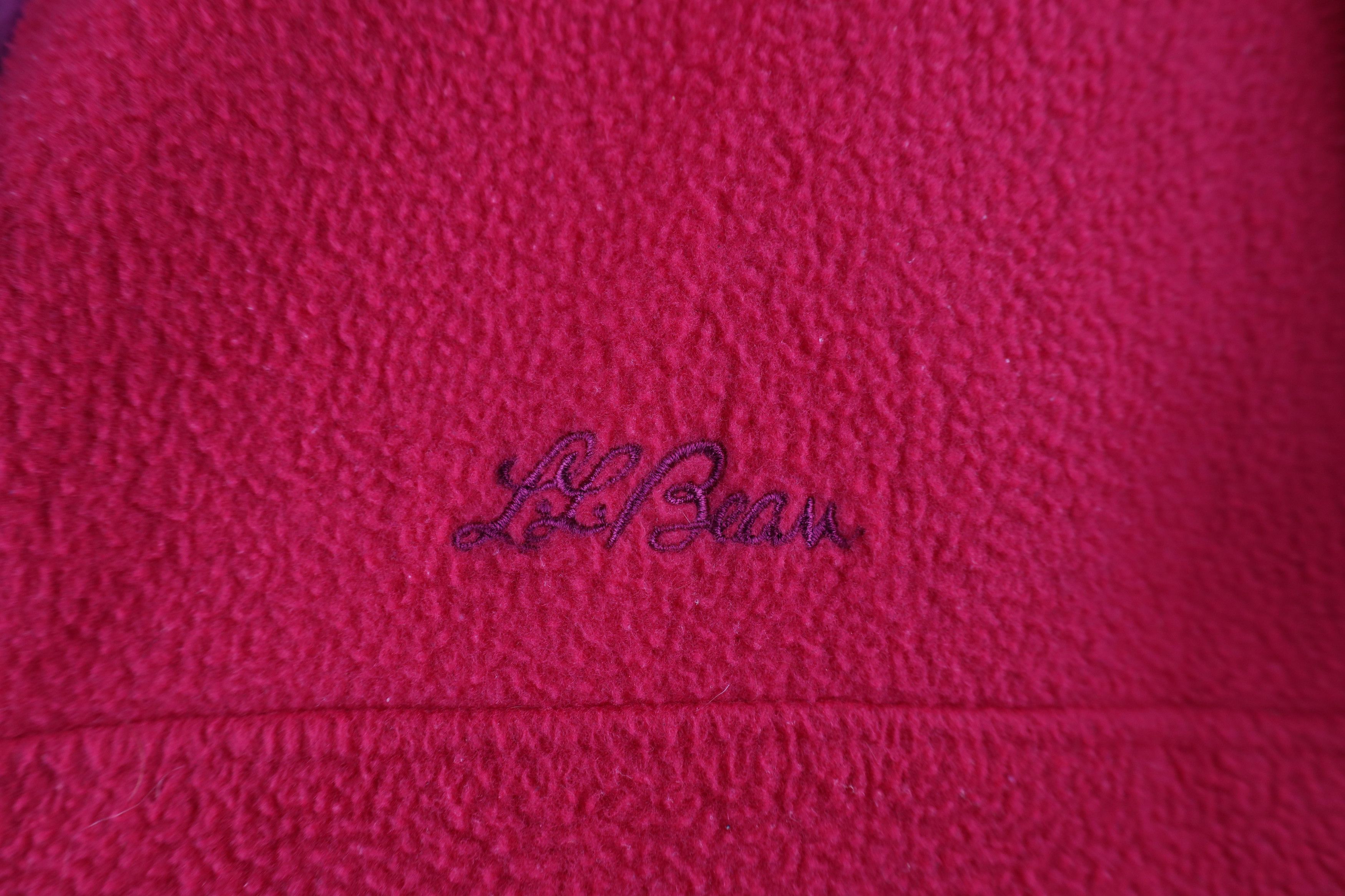L.L. Bean × Vintage Vintage 90s LL Bean Spell Script Full Zip Fleece Jacket USA Size M / US 6-8 / IT 42-44 - 4 Thumbnail