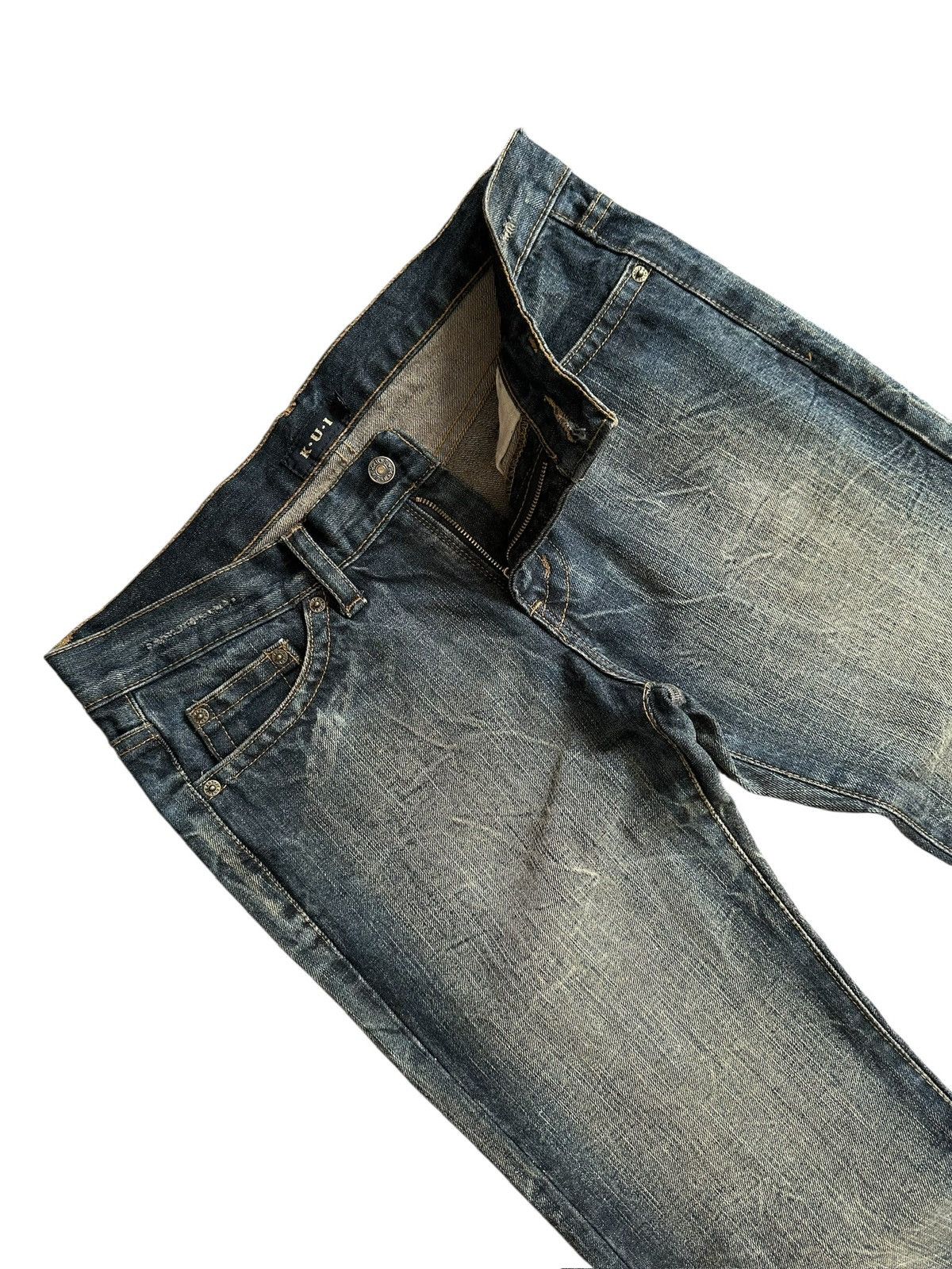 Japanese Brand 🔥Jrock / Vkei🔥 - K.U.I Co. Ltd mudmax denim jeans Size US 35 - 6 Thumbnail