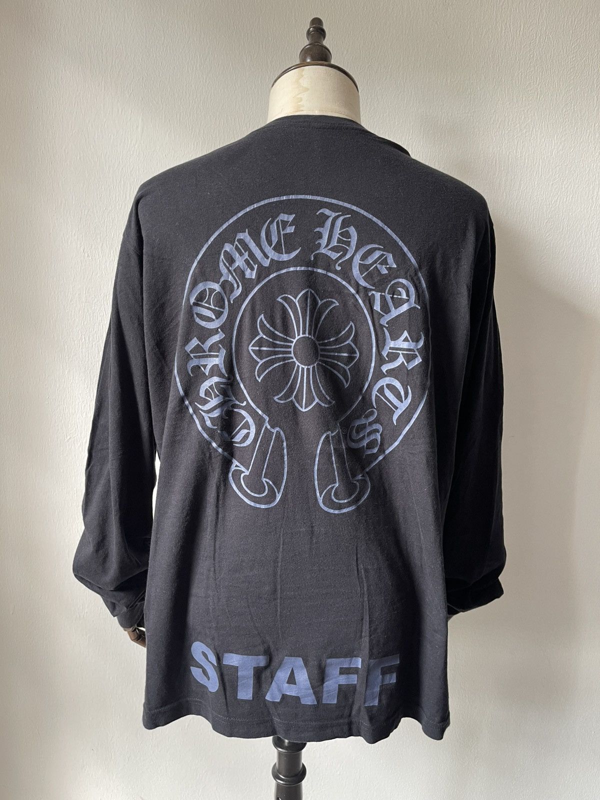 Chrome Hearts Rare Chrome Hearts STAFF Purple On Black Long Sleeve Size US XL / EU 56 / 4 - 2 Thumbnail