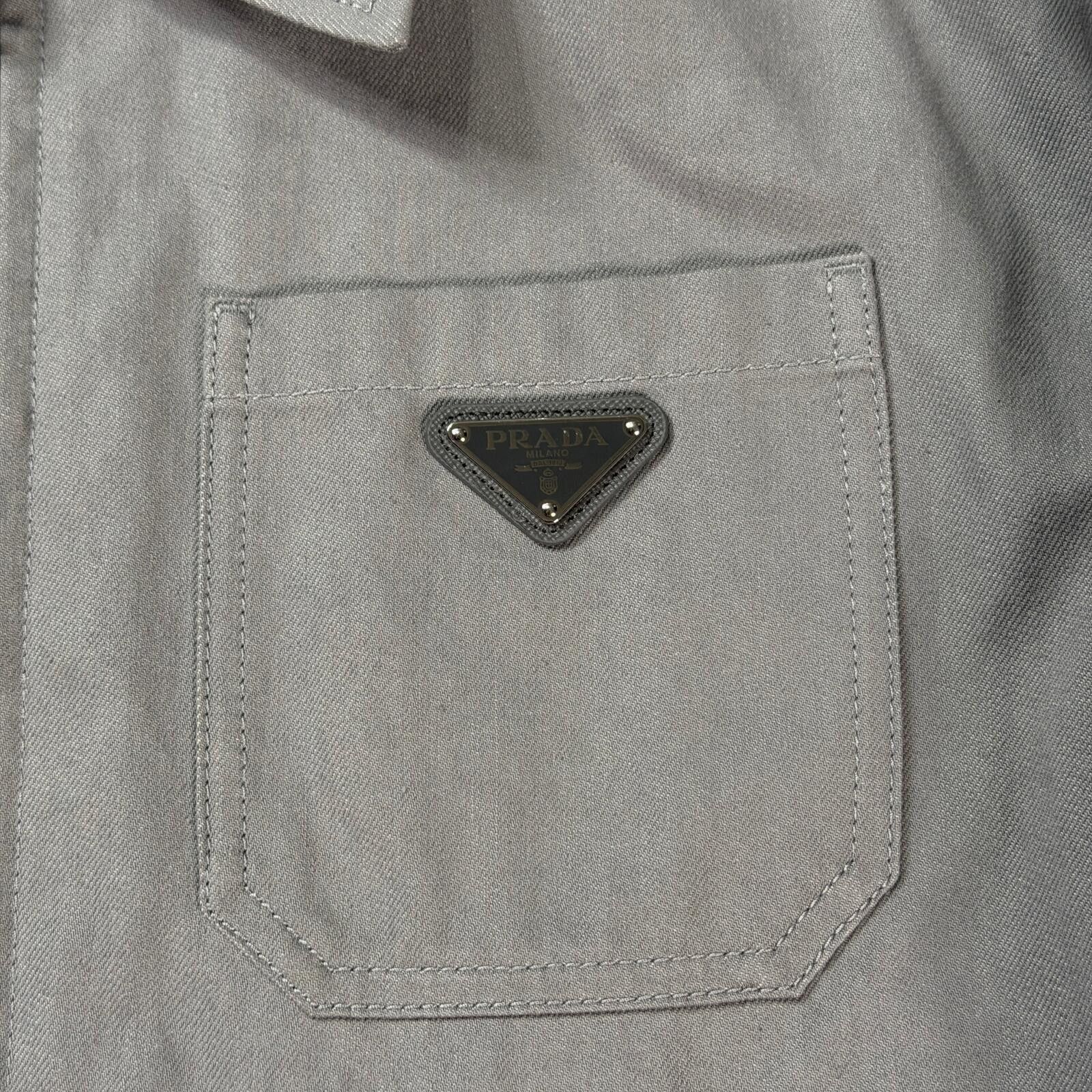 Prada Prada Denim Blouson Jacket Size US L / EU 52-54 / 3 - 3 Thumbnail