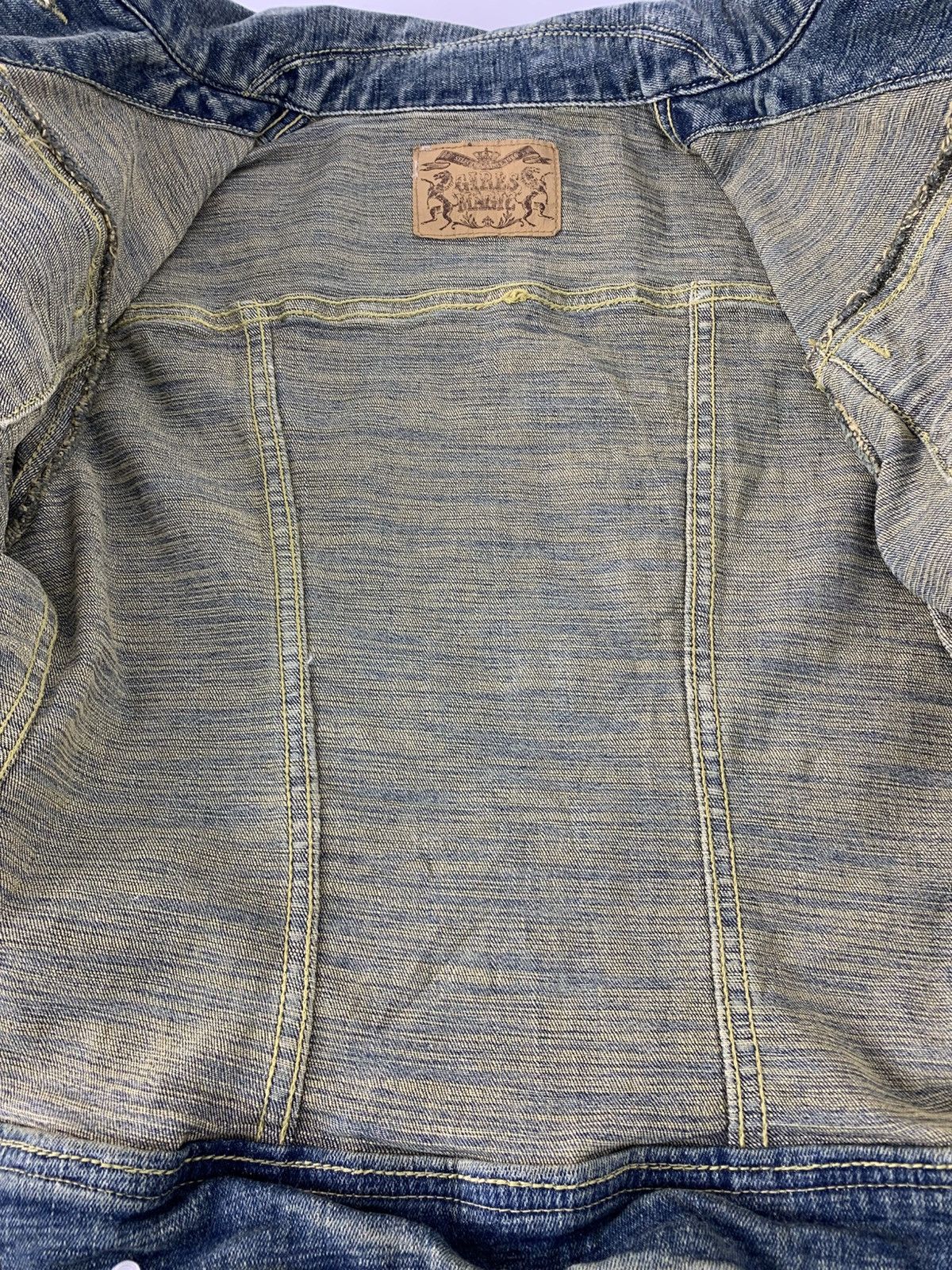 Other Girl Magic Indigo Denim Jacket Double Pocket Western Style Size XS / US 0-2 / IT 36-38 - 6 Thumbnail