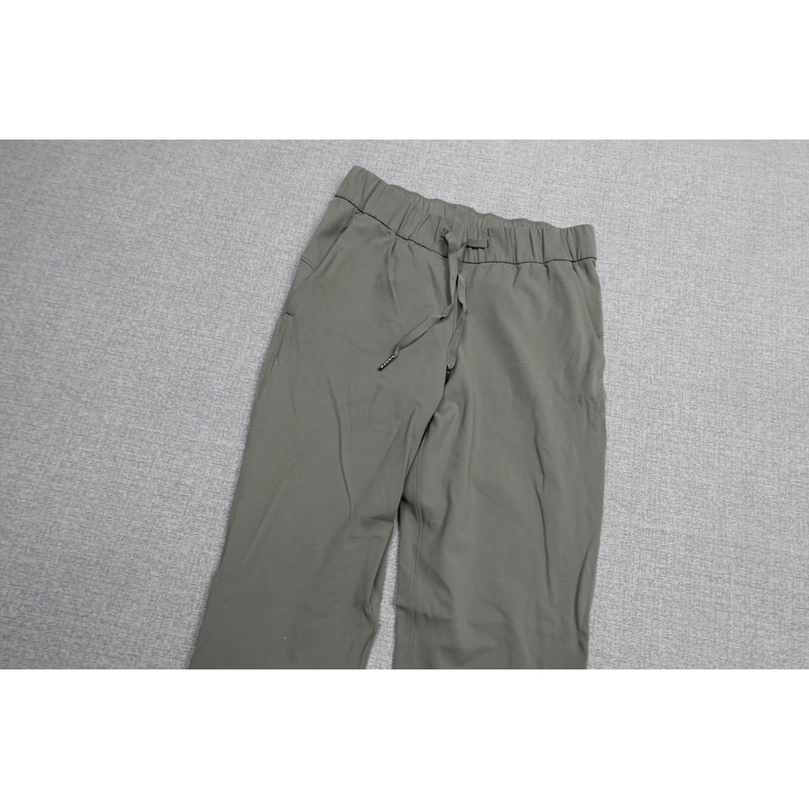 Lululemon Lululemon On The Fly Pants Womens 4 Green Straight Leg Woven Ankle Elastic Pockets 7/8 Size 27" / US 4 / IT 40 - 2 Thumbnail