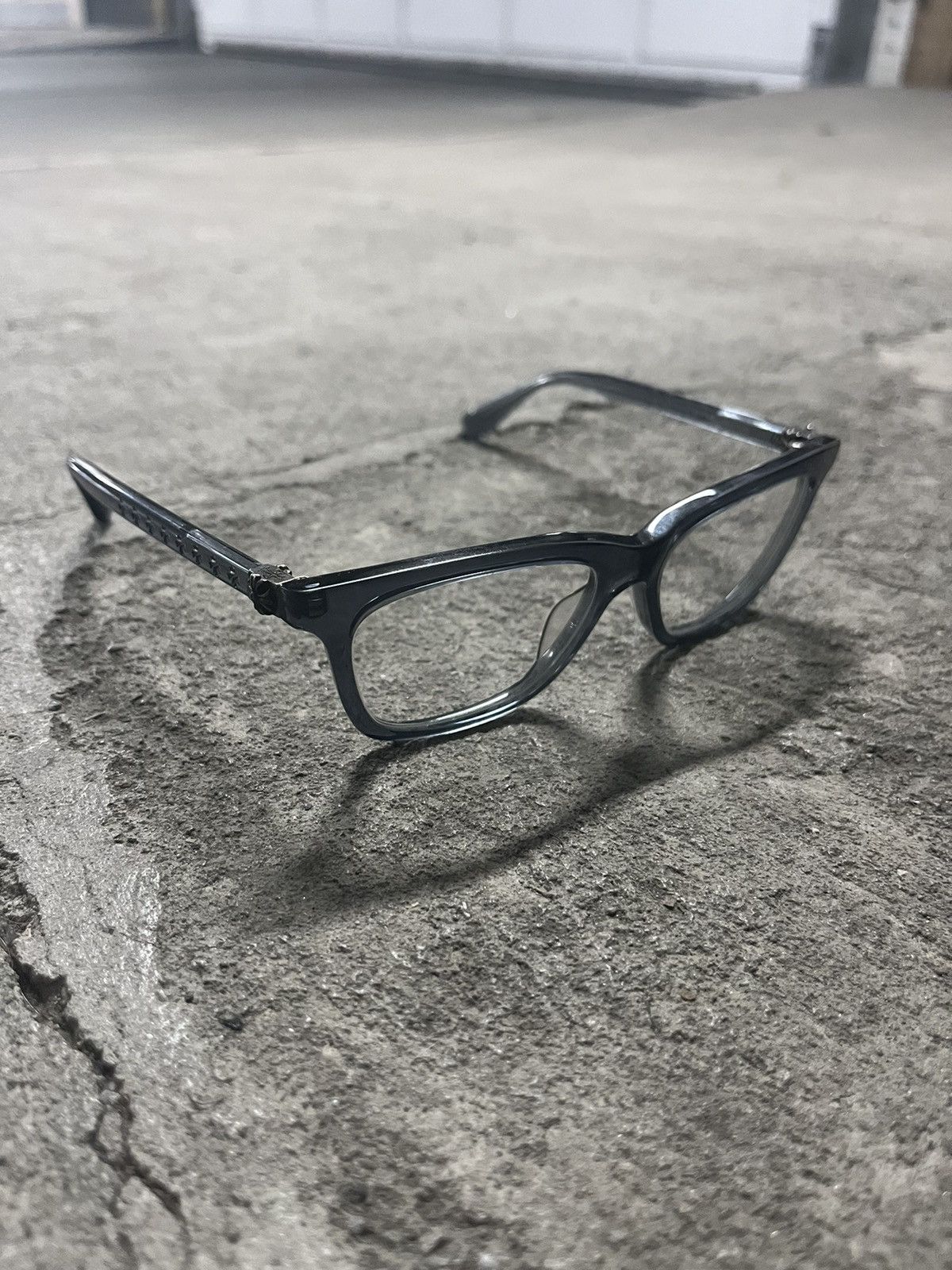 Chrome Hearts Chrome Hearts “Resurectum” Translucent Grey Frame Glasses Size ONE SIZE - 1 Thumbnail