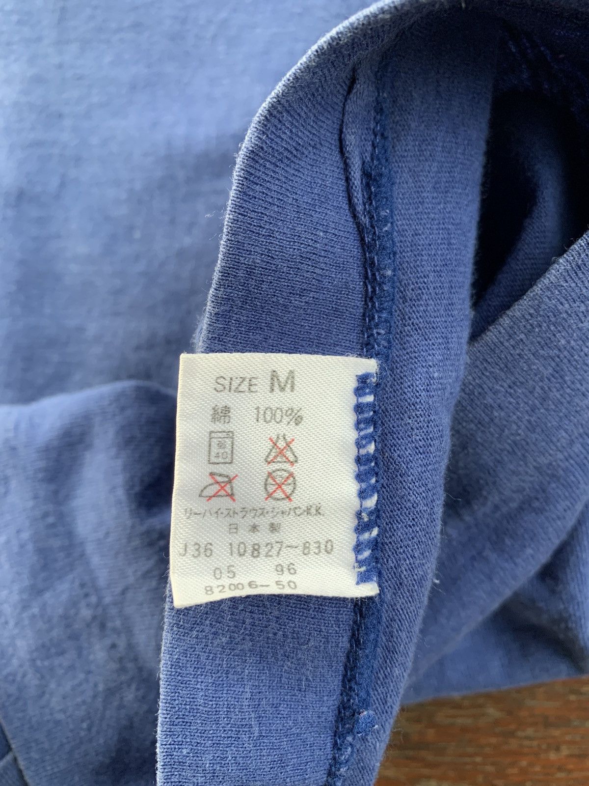 Levi's Vintage Clothing 90s Levi’s fits em all ringer blue tee Size US M / EU 48-50 / 2 - 4 Thumbnail