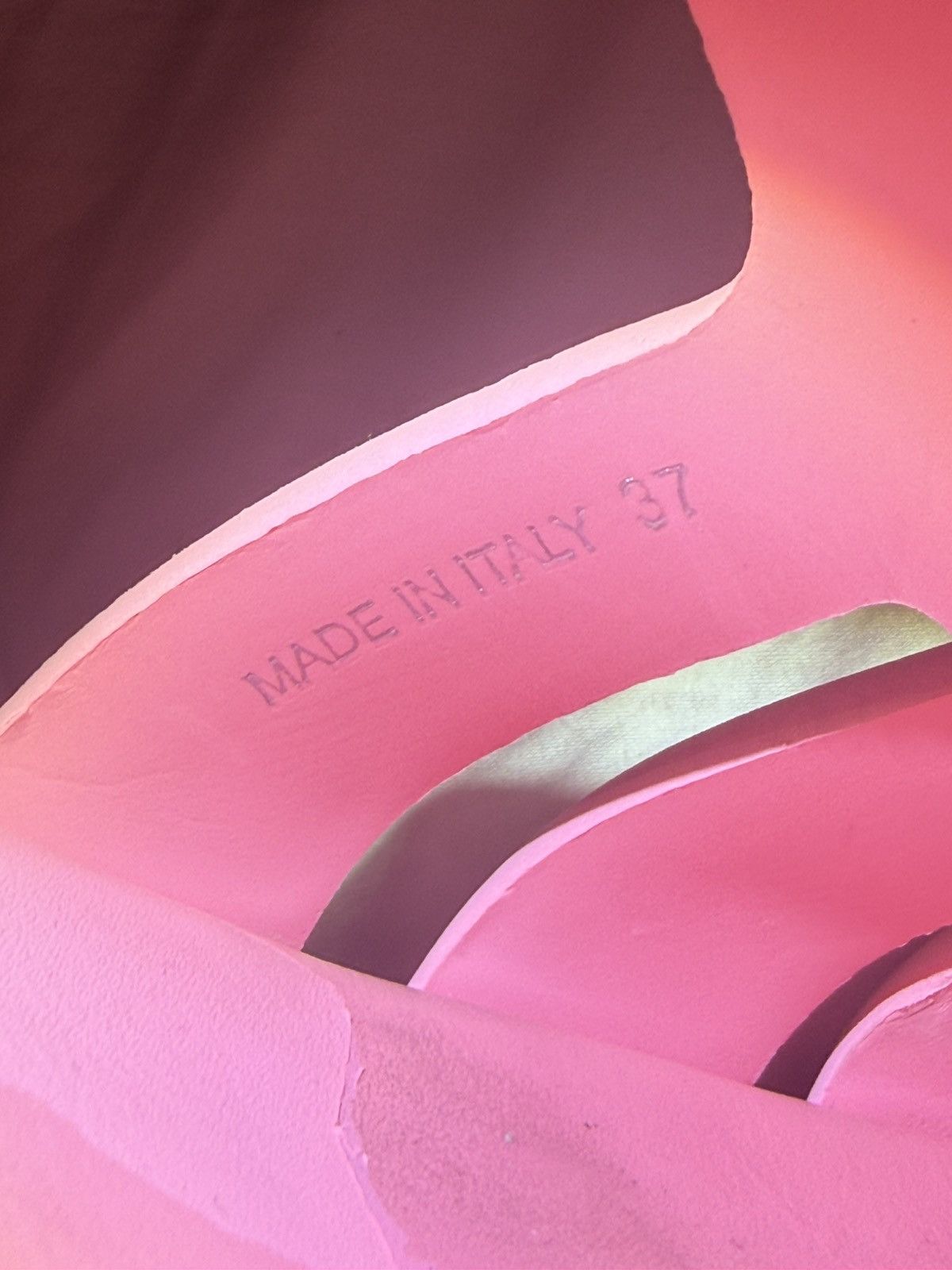 Prada Prada Monolith Rubber Sandals Pink Triangle Size US 6.5 / IT 36.5 - 12 Thumbnail