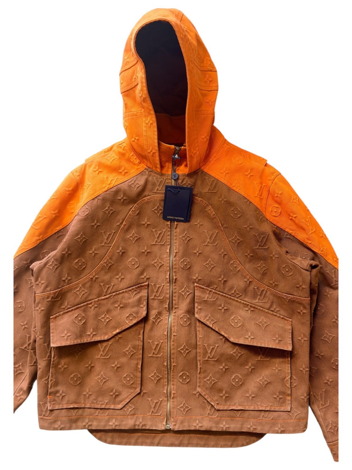 Louis Vuitton Louis Vuitton Carpenter 52 Hooded Denim Jacket 3D Monogram Size US L / EU 52-54 / 3 - 2 Thumbnail