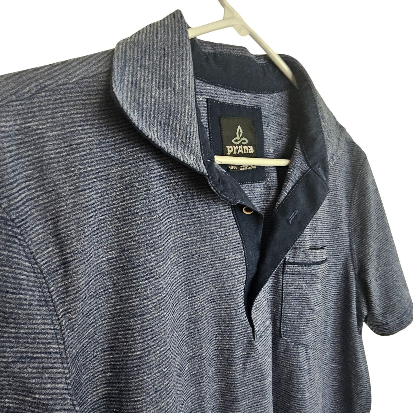 Prana Prana Mens Striped Polo Shirt Size M Minimalist Stretch Easy Size US M / EU 48-50 / 2 - 5 Thumbnail