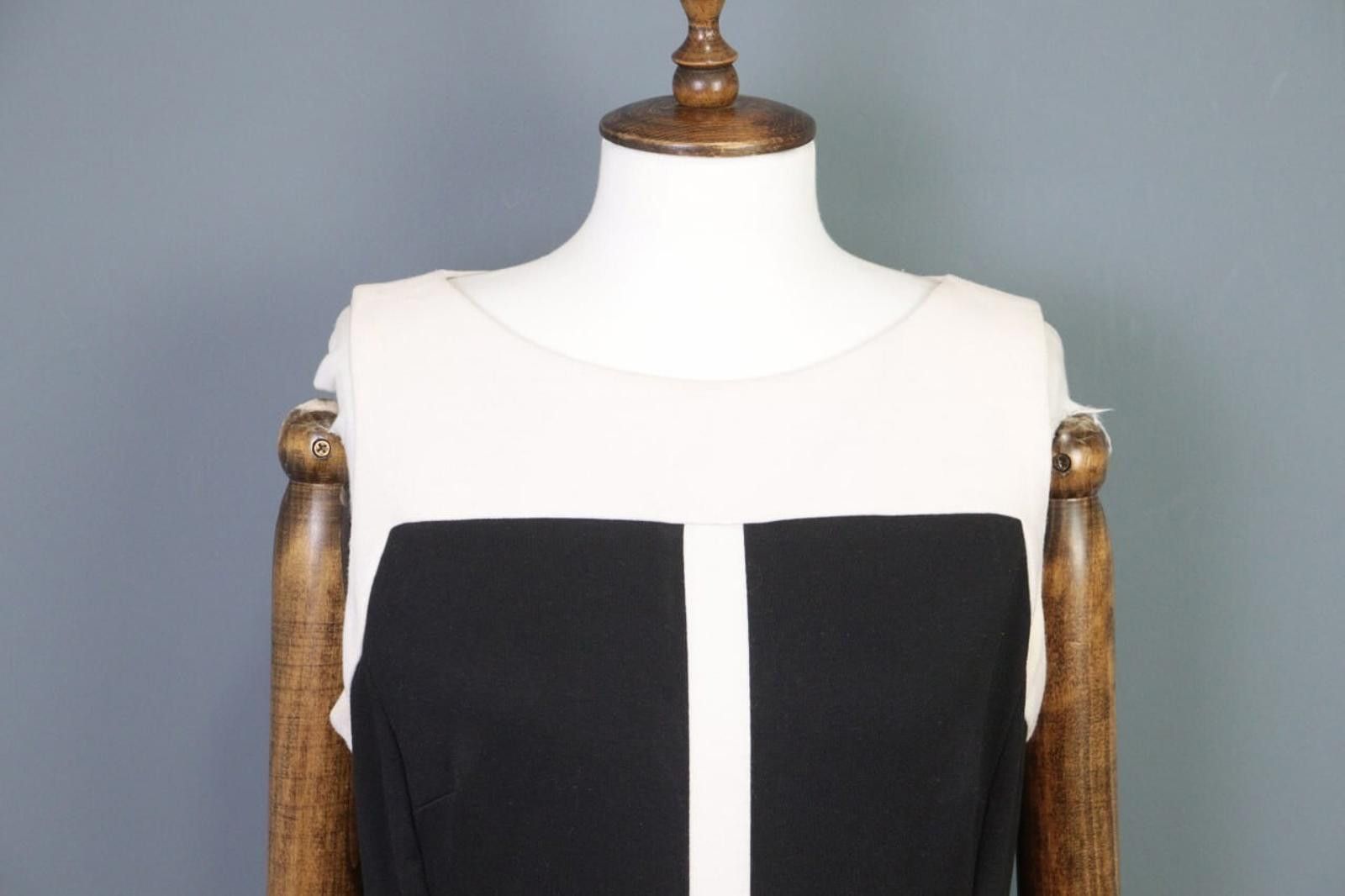 Lauren Ralph Lauren Lauren Ralph Lauren White/Black Business Dress Size 14 Size XL / US 12-14 / IT 48-50 - 2 Thumbnail